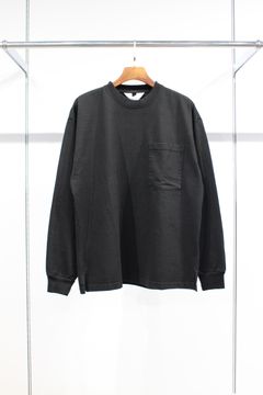 Pocket L/S tee/BLACK