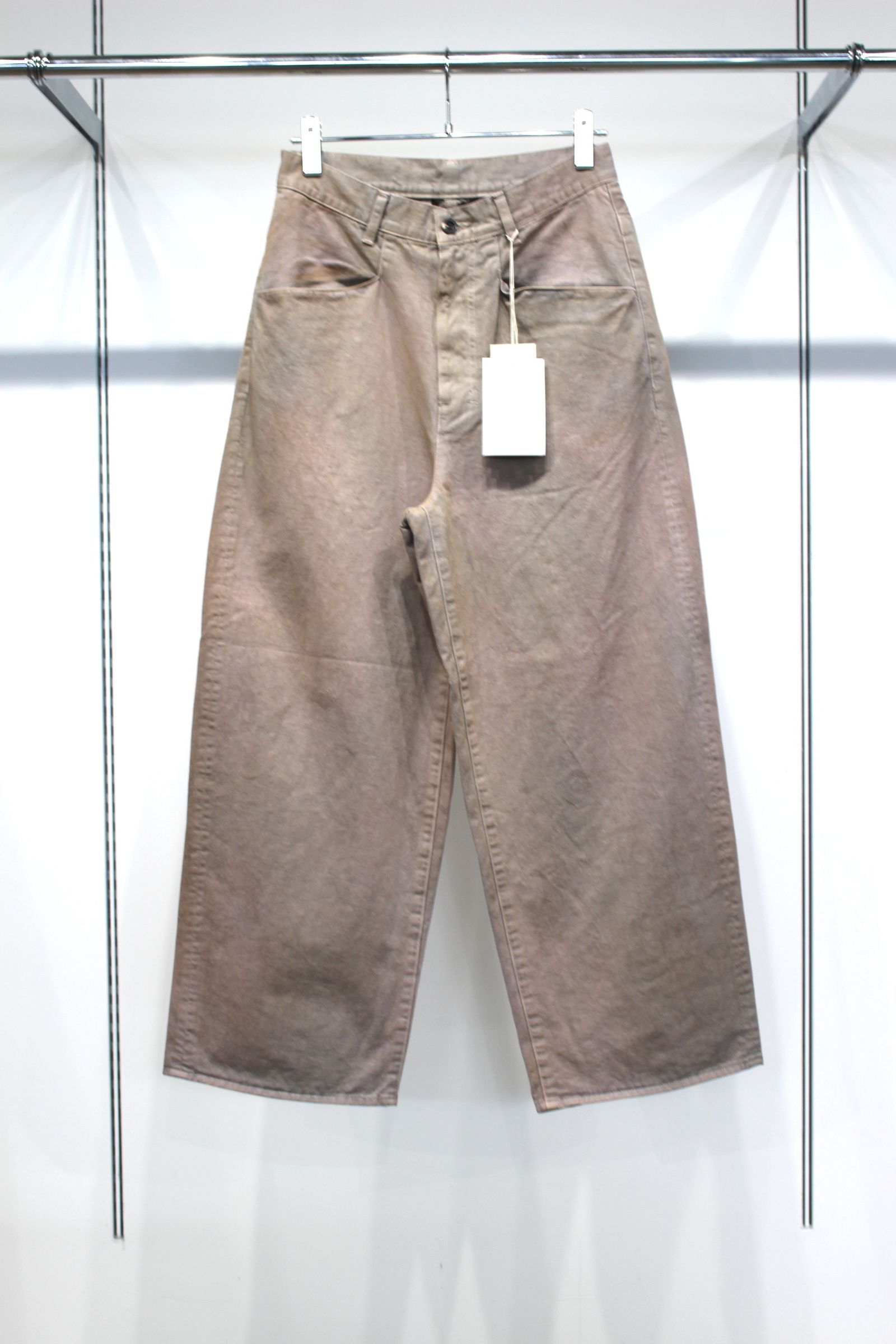 AGING CHINO SLACKS | GRAY | チノスラックス