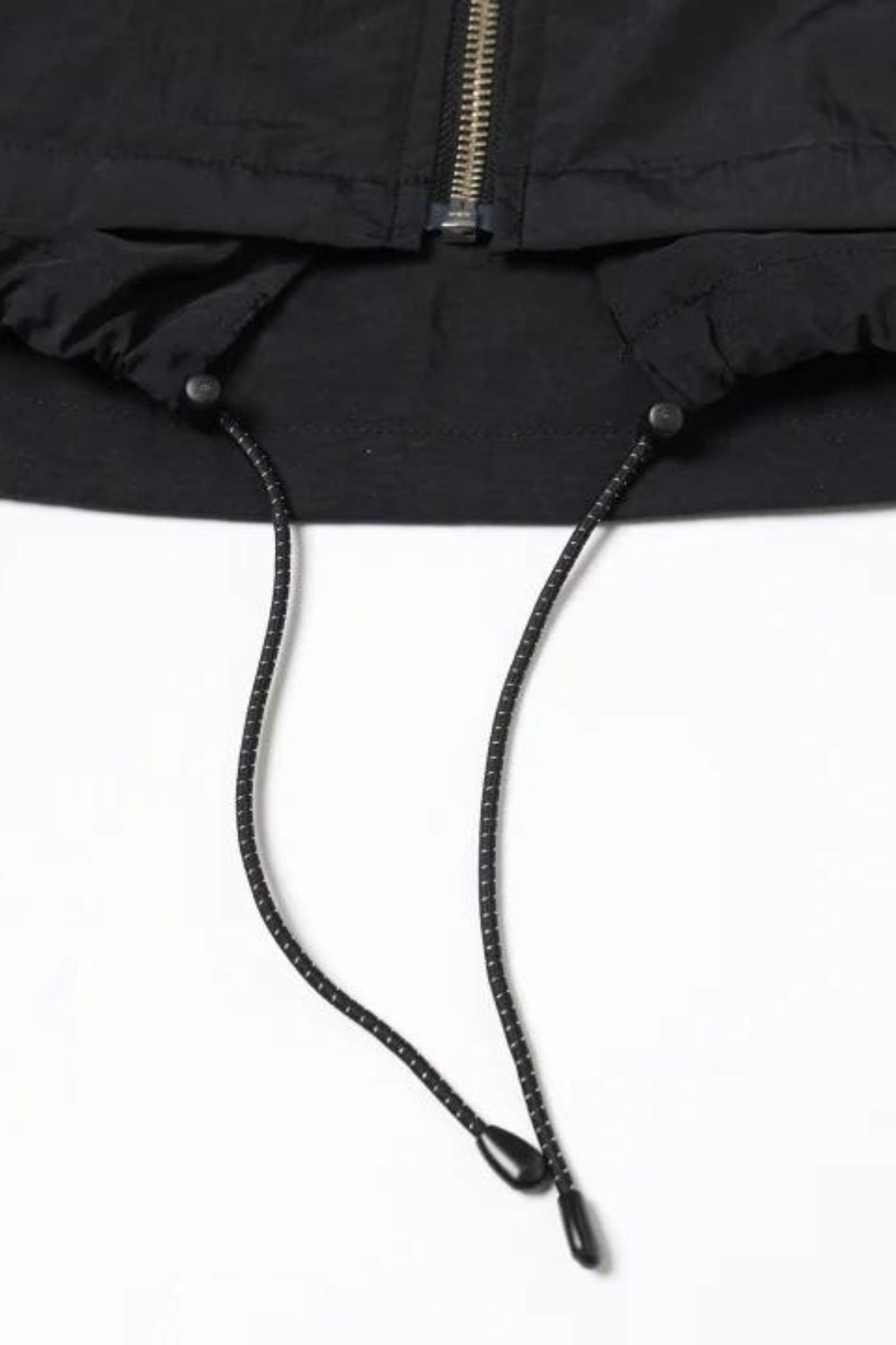 JieDa - [ラスト1点] ZIP UP NYLON HOODIE | BLACK | ナイロン