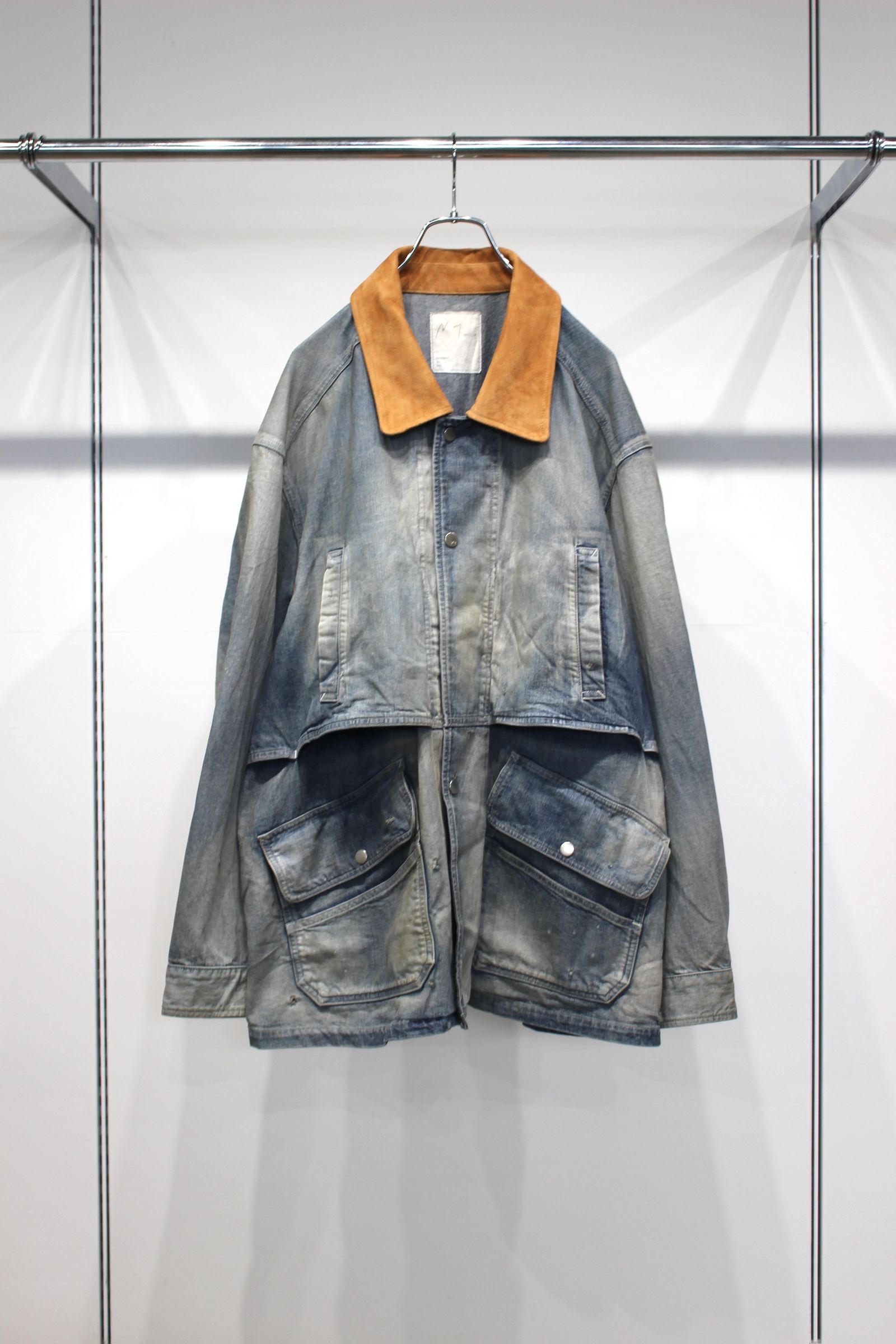 AGING DENIM HALF JACKET | INDIGO | デニムハーフジャケット