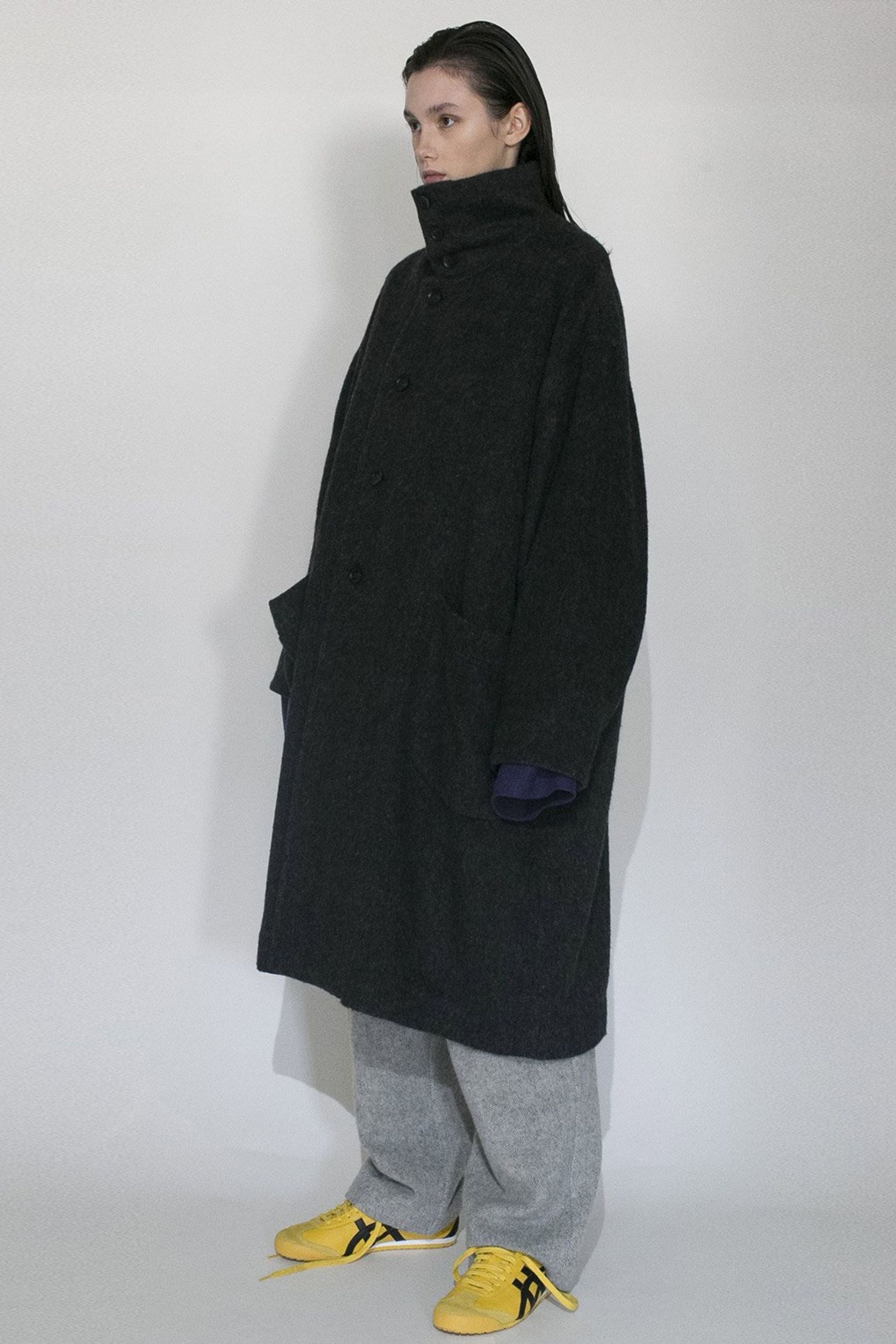 VOAAOV - RECYCLE HERRINGBONE BLANKET Long Coat/ロングコート | NapsNote