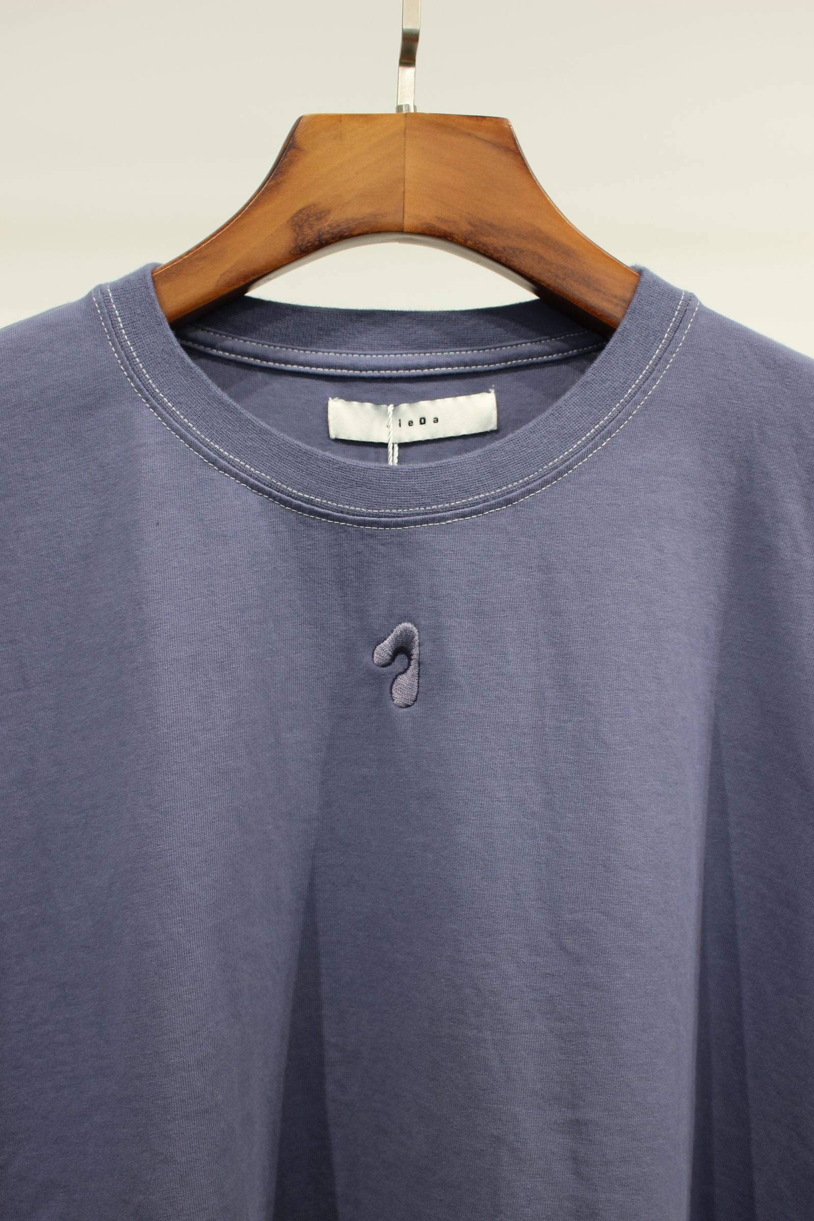 DYED OVER SIZE TEE/カットソー/パープル