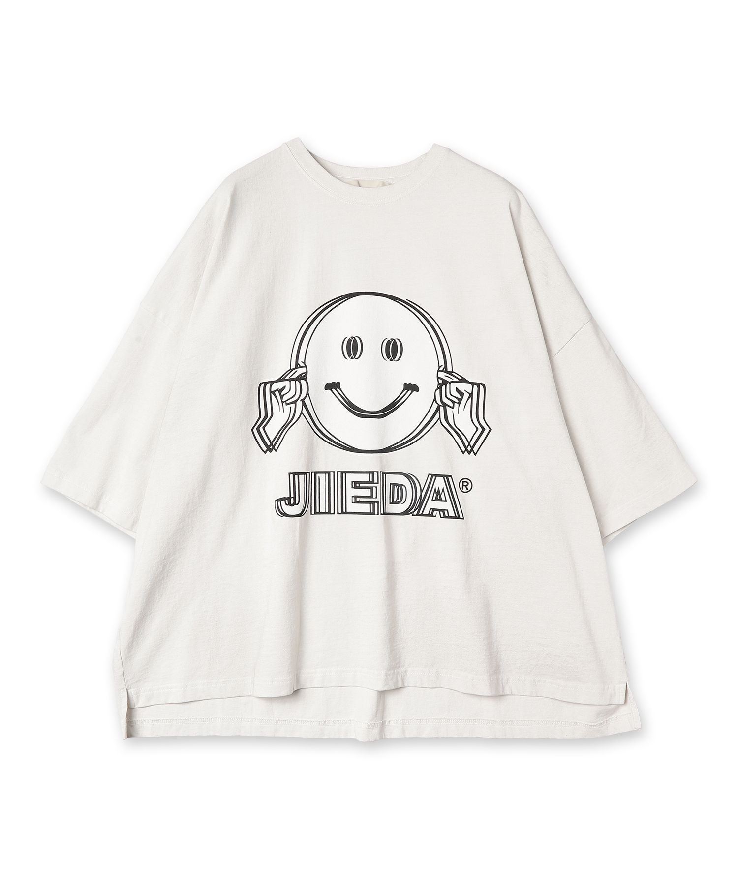JieDa - JIEDA SMILE OVERSIZED TEE/プリントTシャツ/アイボリー
