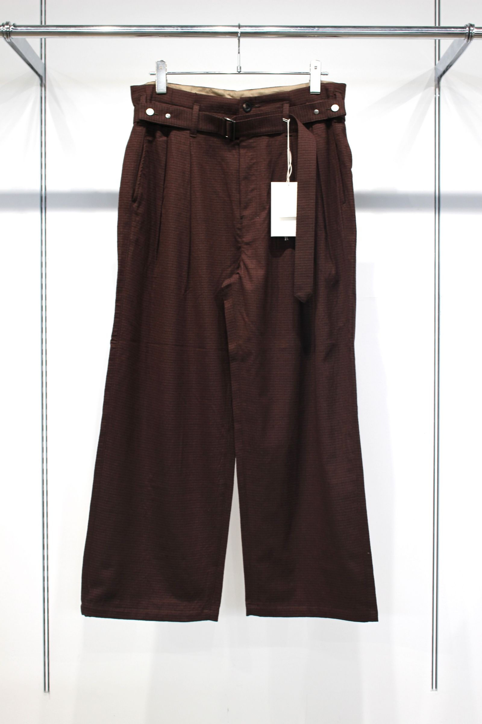 DOUBLE TAILORED JACKET | WOOL BELTED WIDE SLACKS | GRAPH CHECK | セットアップ