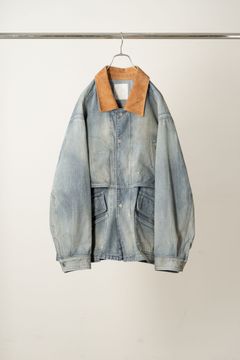 AGING DENIM HALF JACKET | INDIGO | デニムハーフジャケット