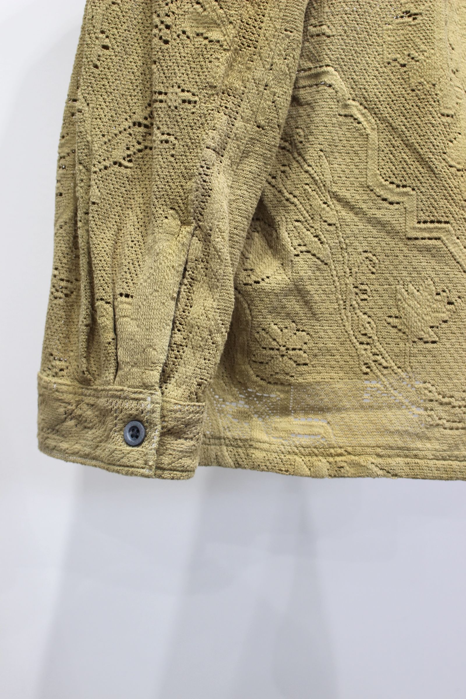AGING LACE WORK SHIRT | MUSTARD | シャツ