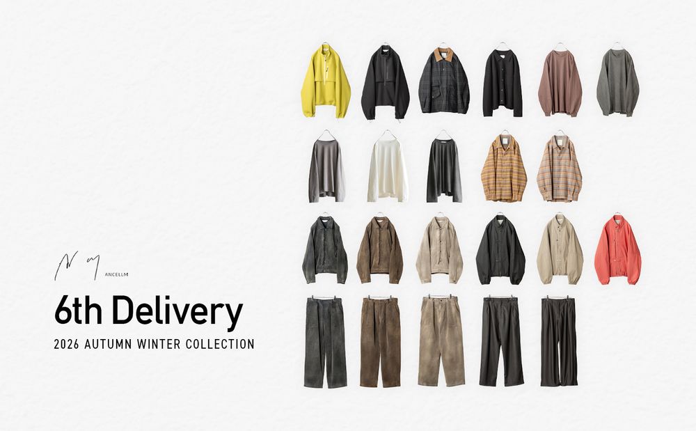 ANCELLM 26  AW 6th Delivery | New Item
