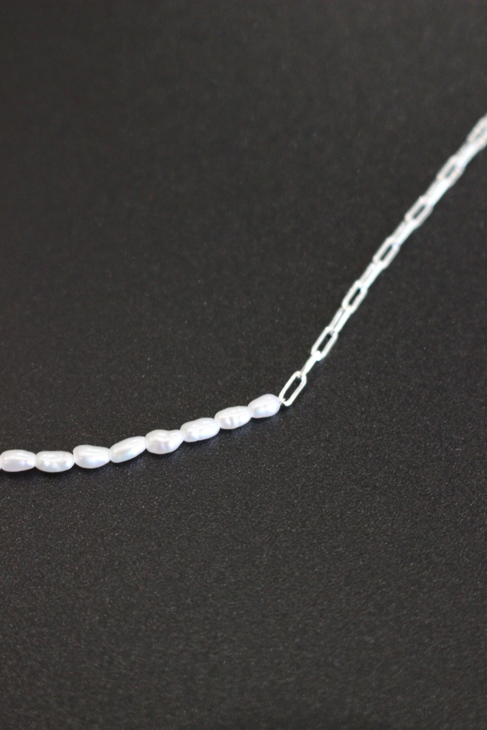 [ラスト1点] THIN PEARL SWITCHING NECKLACE | PEARL SILVER925 | ネックレス