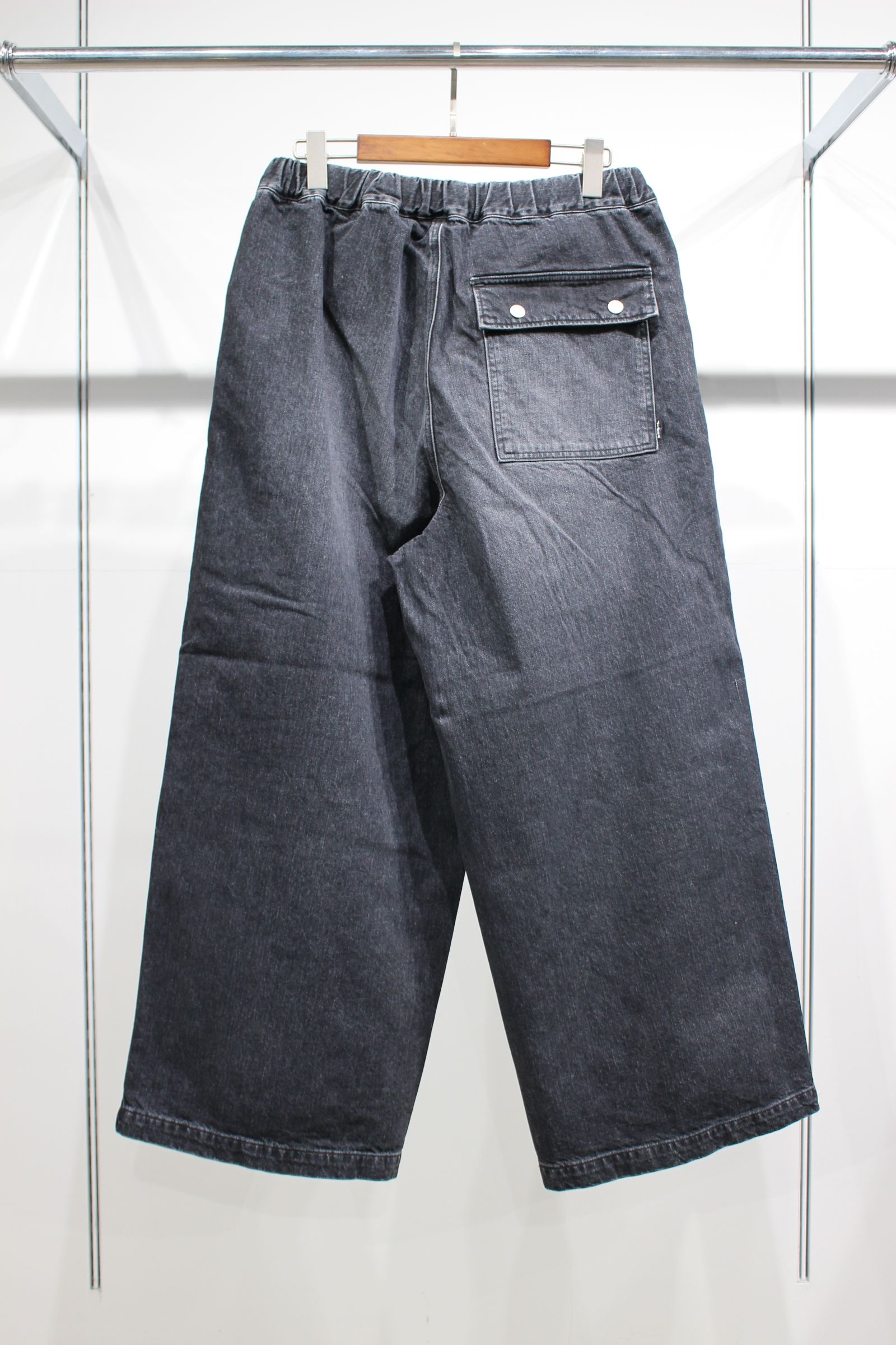 [ラスト1点] PARACHUTE DENIM PANTS | BLACK | デニム