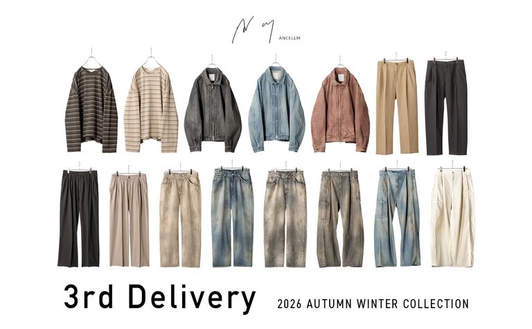 ANCELLM 26  AW 3rd Delivery | New Item