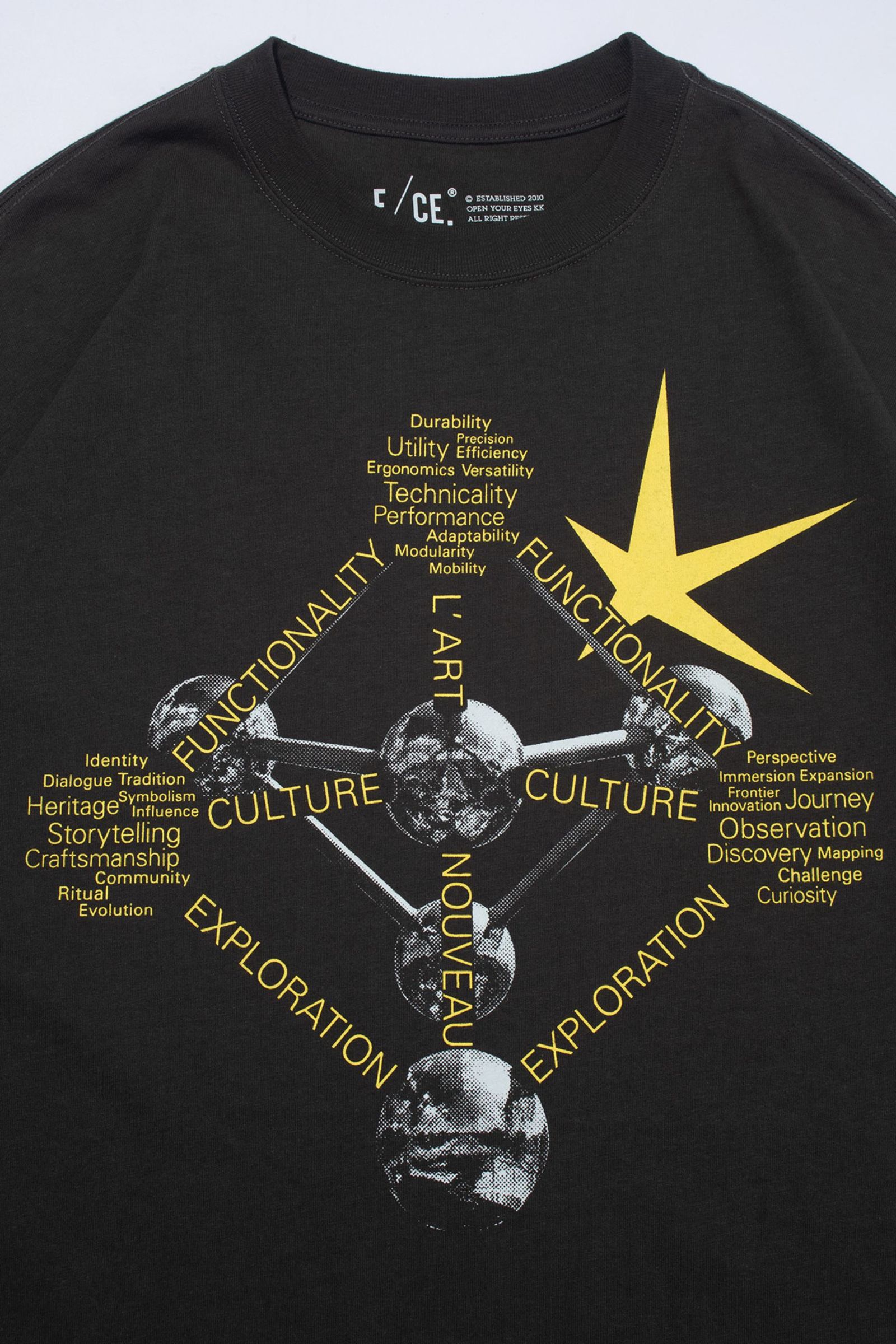 WORDCORE ON ATOMIUM T | Charcoal | カットソー