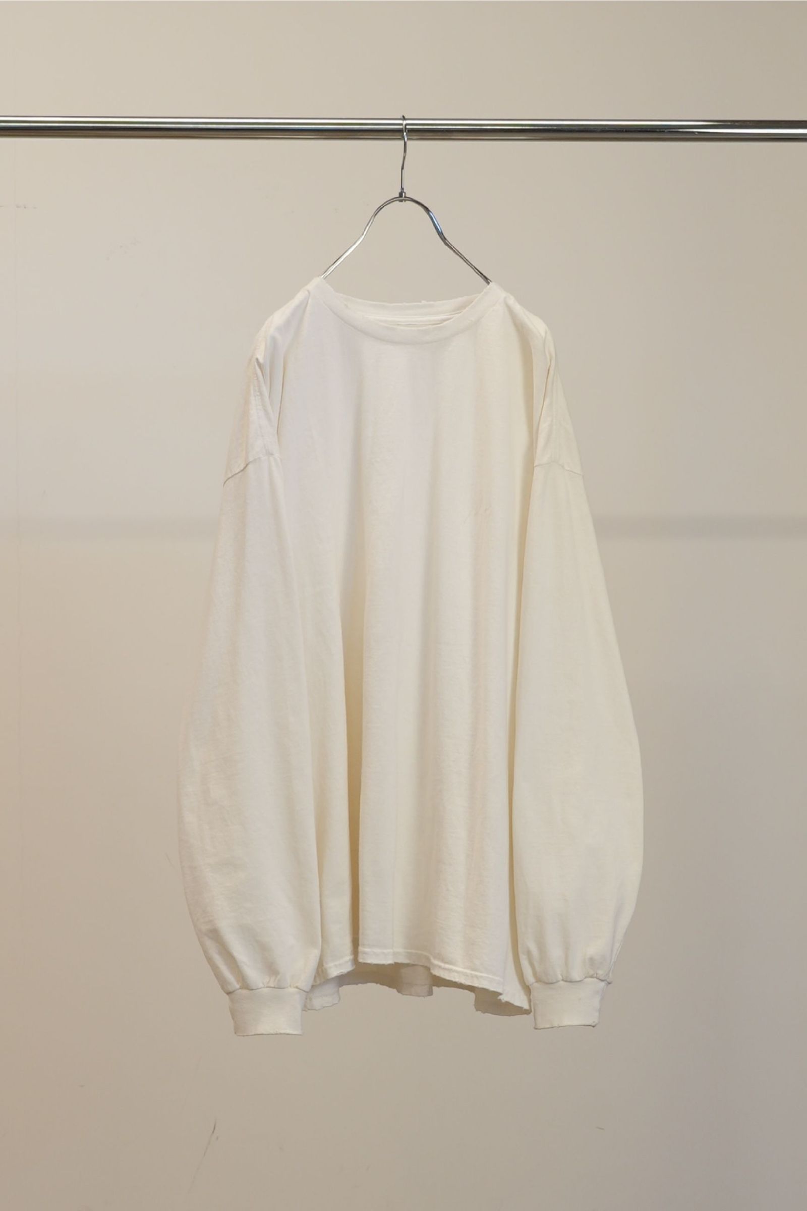 EMBROIDERY DYED LS | WHITE | カットソー
