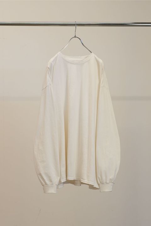 EMBROIDERY DYED LS | WHITE | カットソー