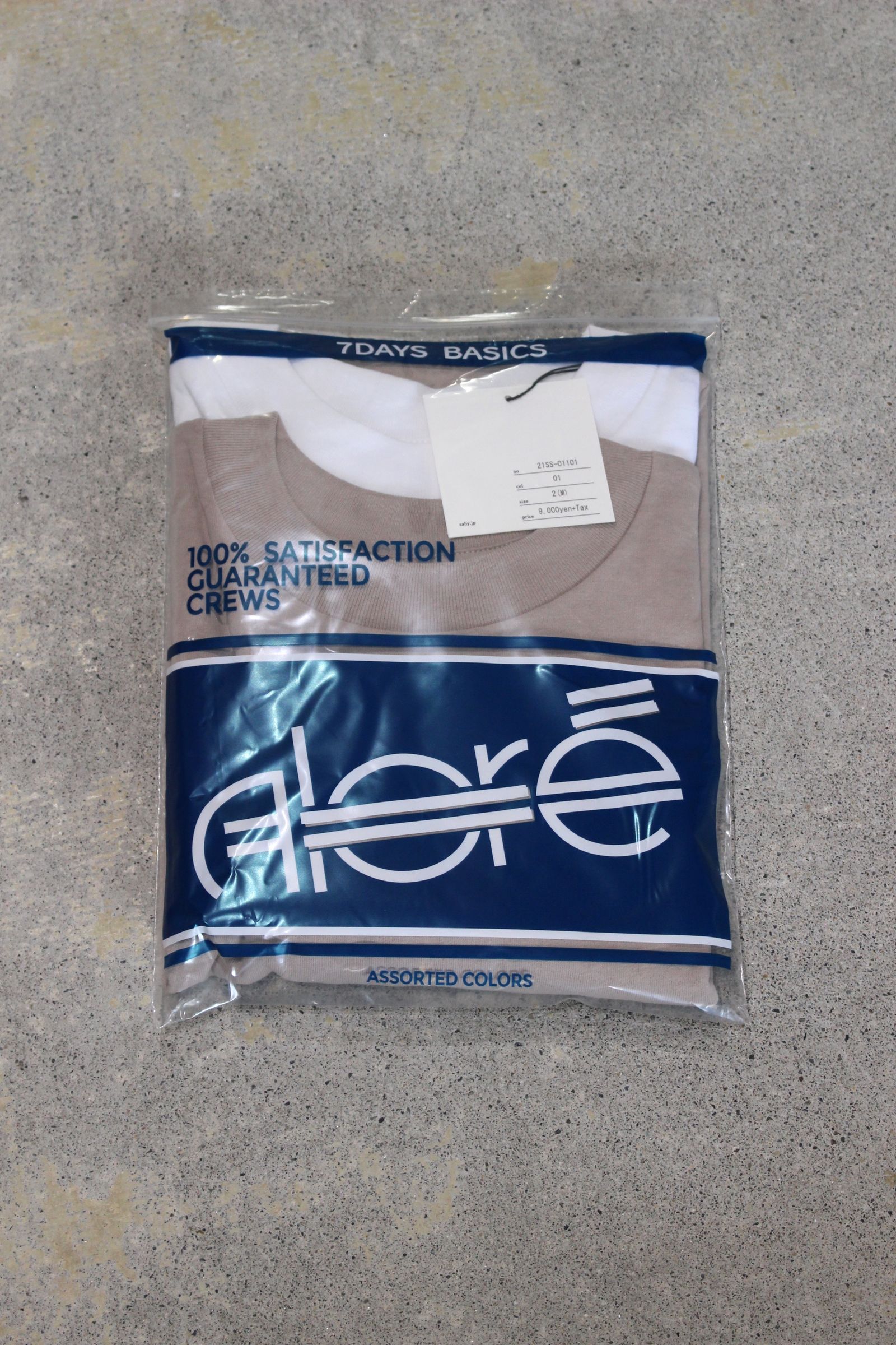 WIDE NECK 2PACK T-SHIRTS - saby×ALORE -/2パックTEE