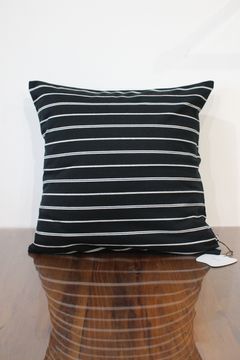 Striped cushion | BLACK | クッション