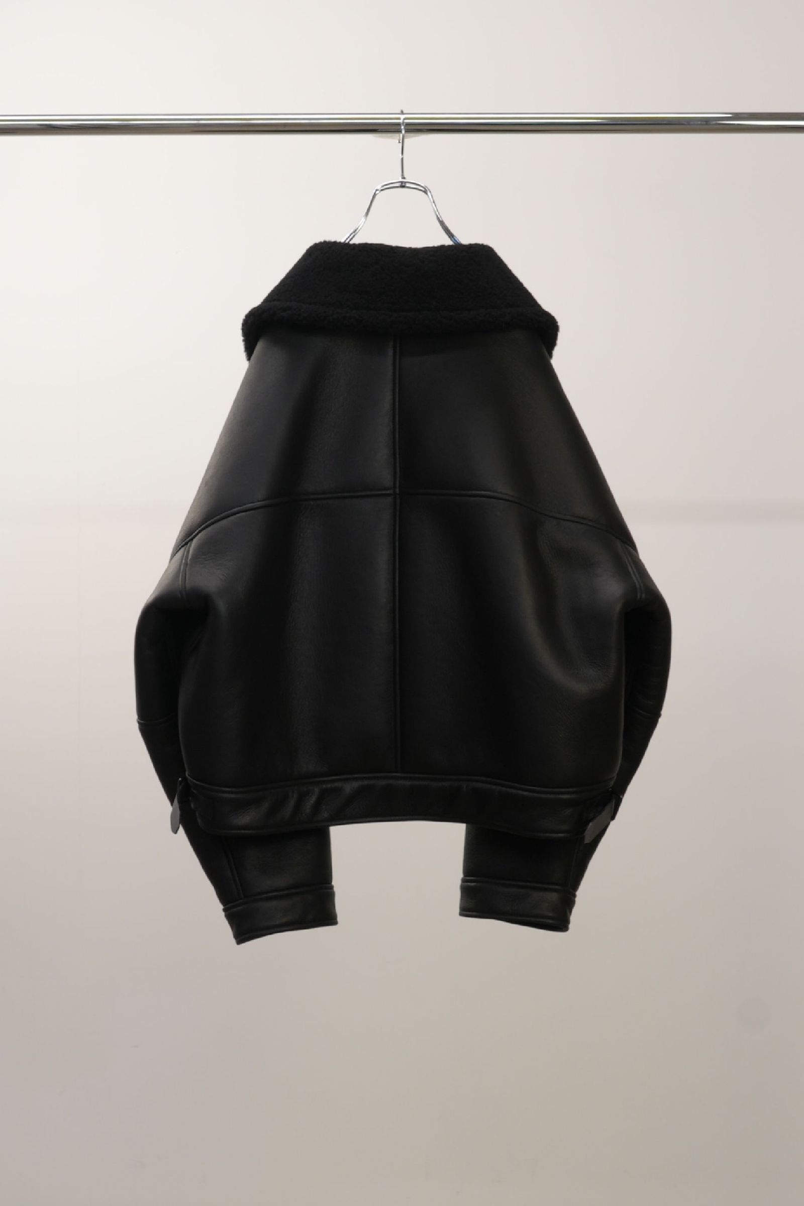 [ラスト1点] MOUTON DOUBLE JACKET | BLACK | ムートンジャケット