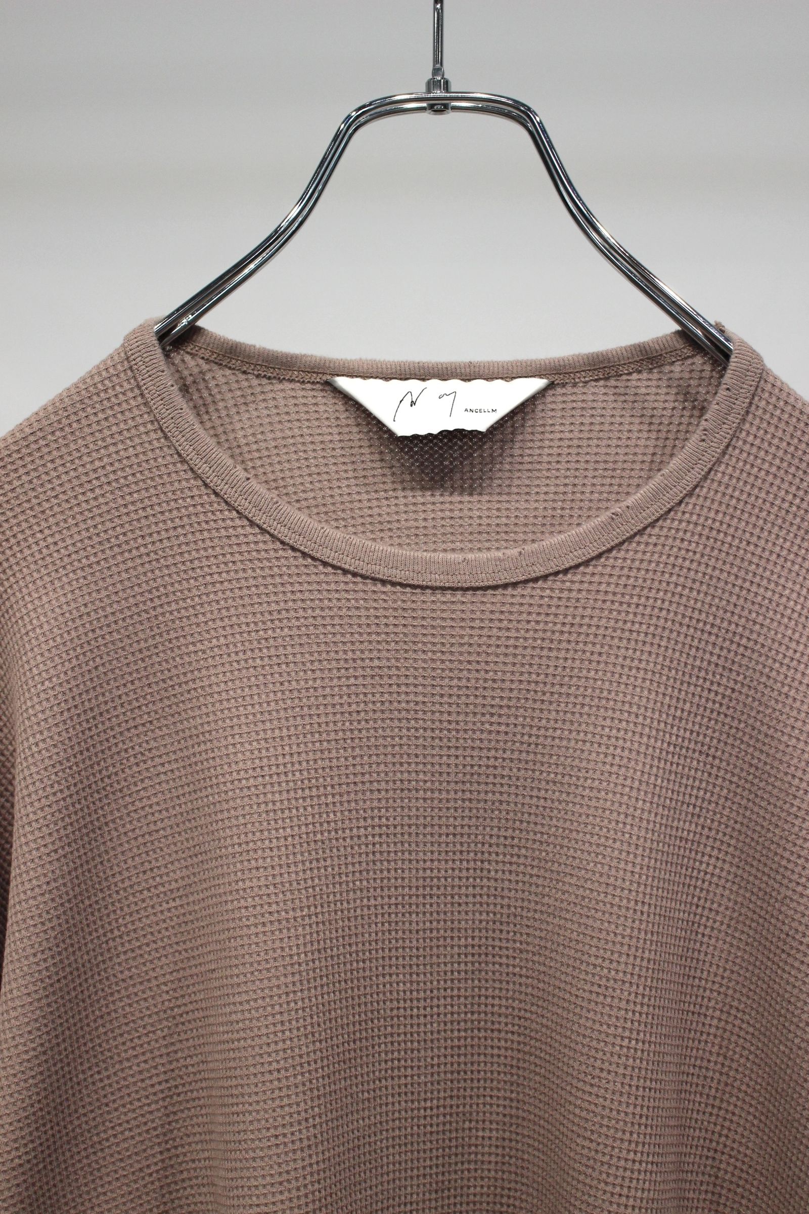 DAMAGE WAFFLE CREW LS | P.BEIGE | カットソー