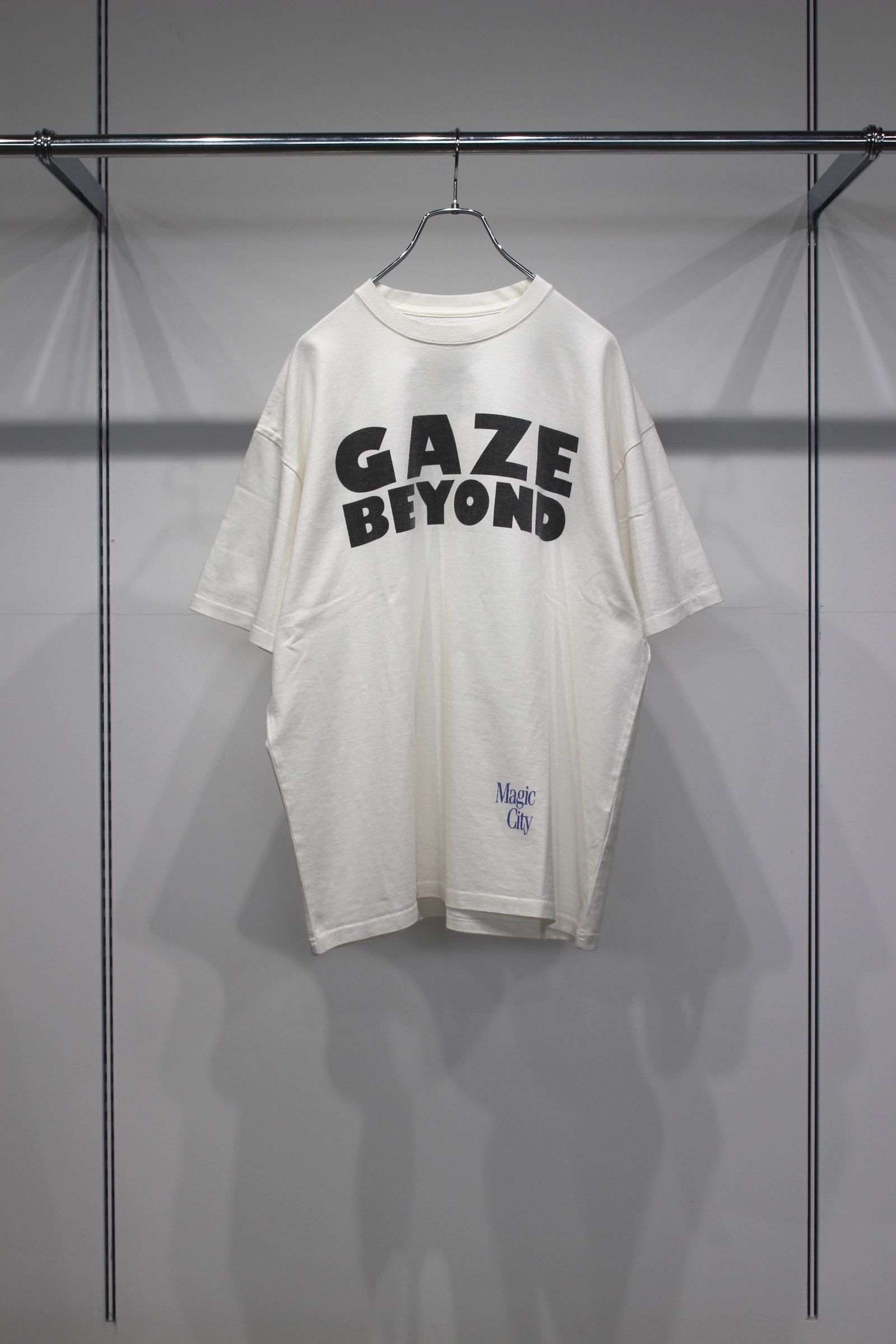 LOOSE FIT PRINT TEE : GAZE BEYOND | WHITE | カットソー