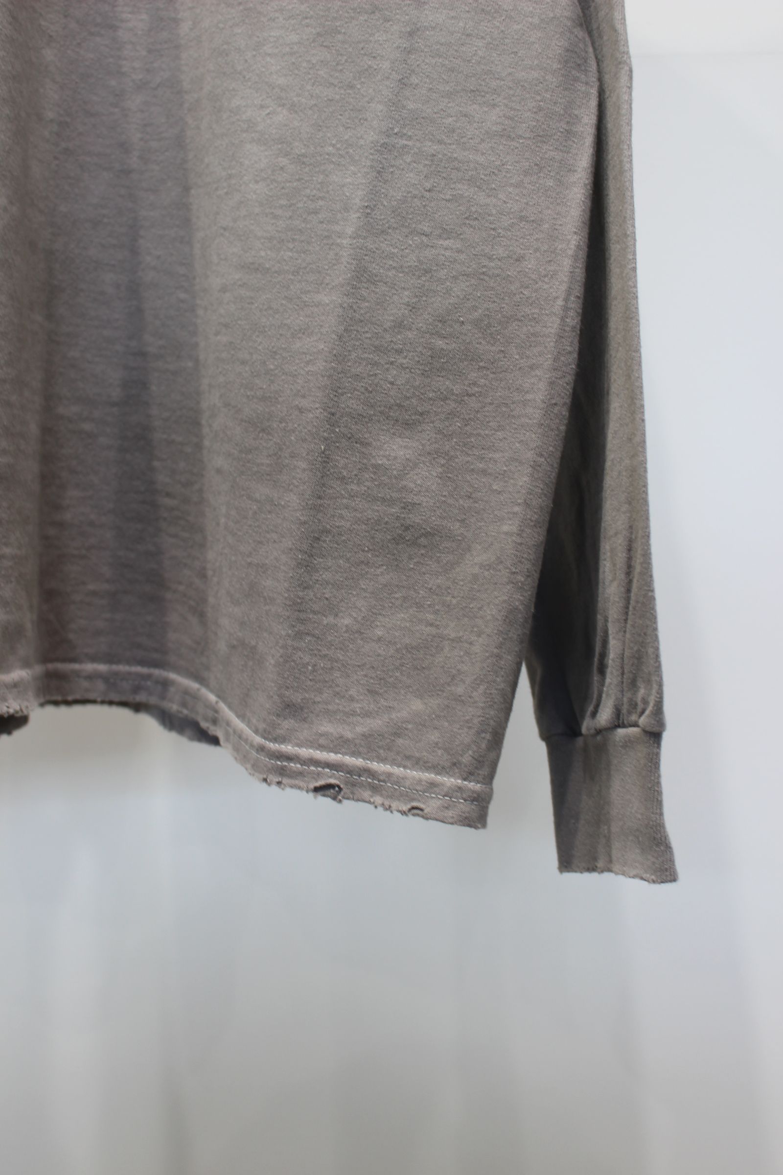 EMBROIDERY DYED LS | GRAY | カットソー