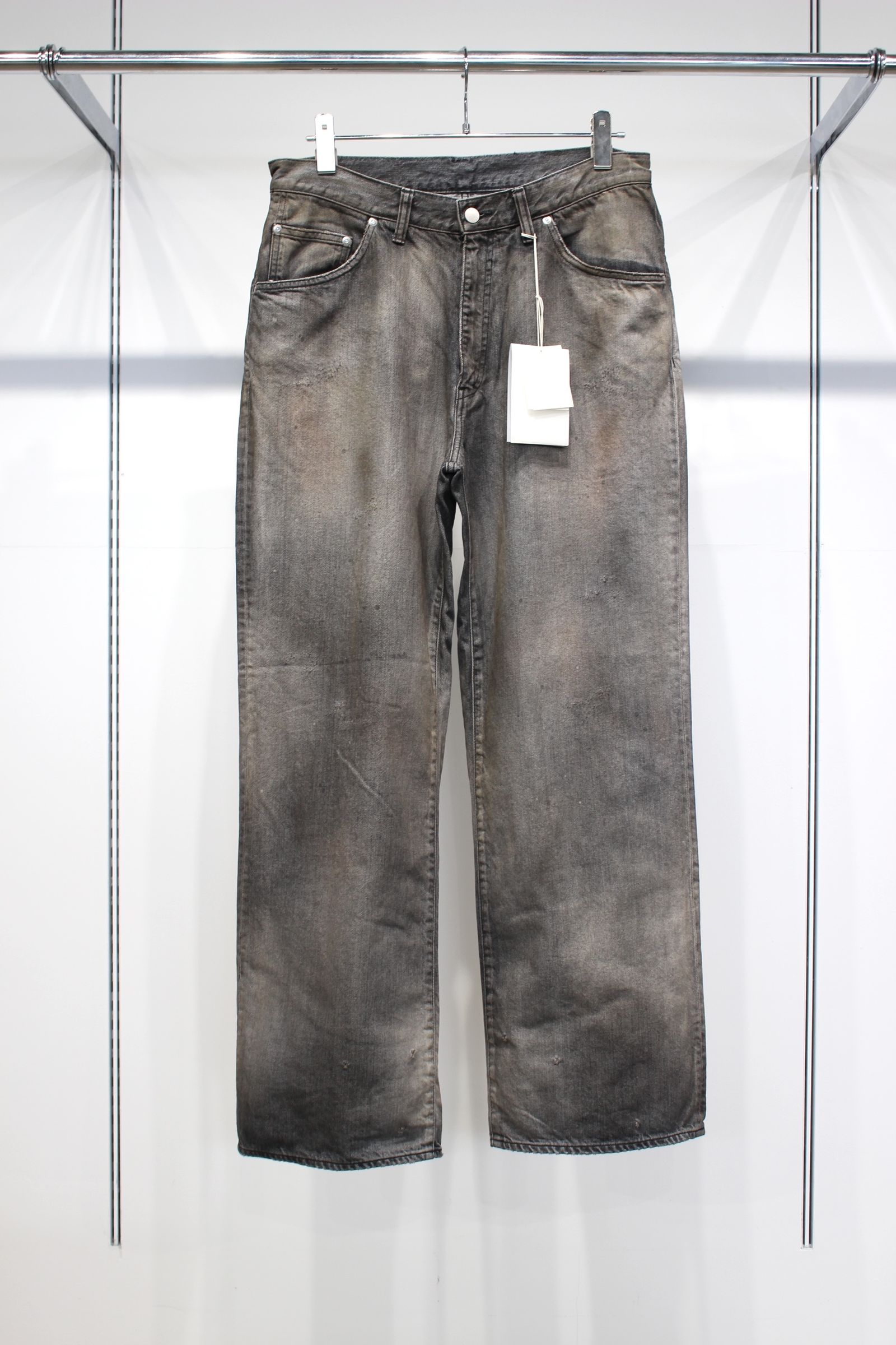 SHOE-CUT DENIM PANTS | BLACK | デニムパンツ
