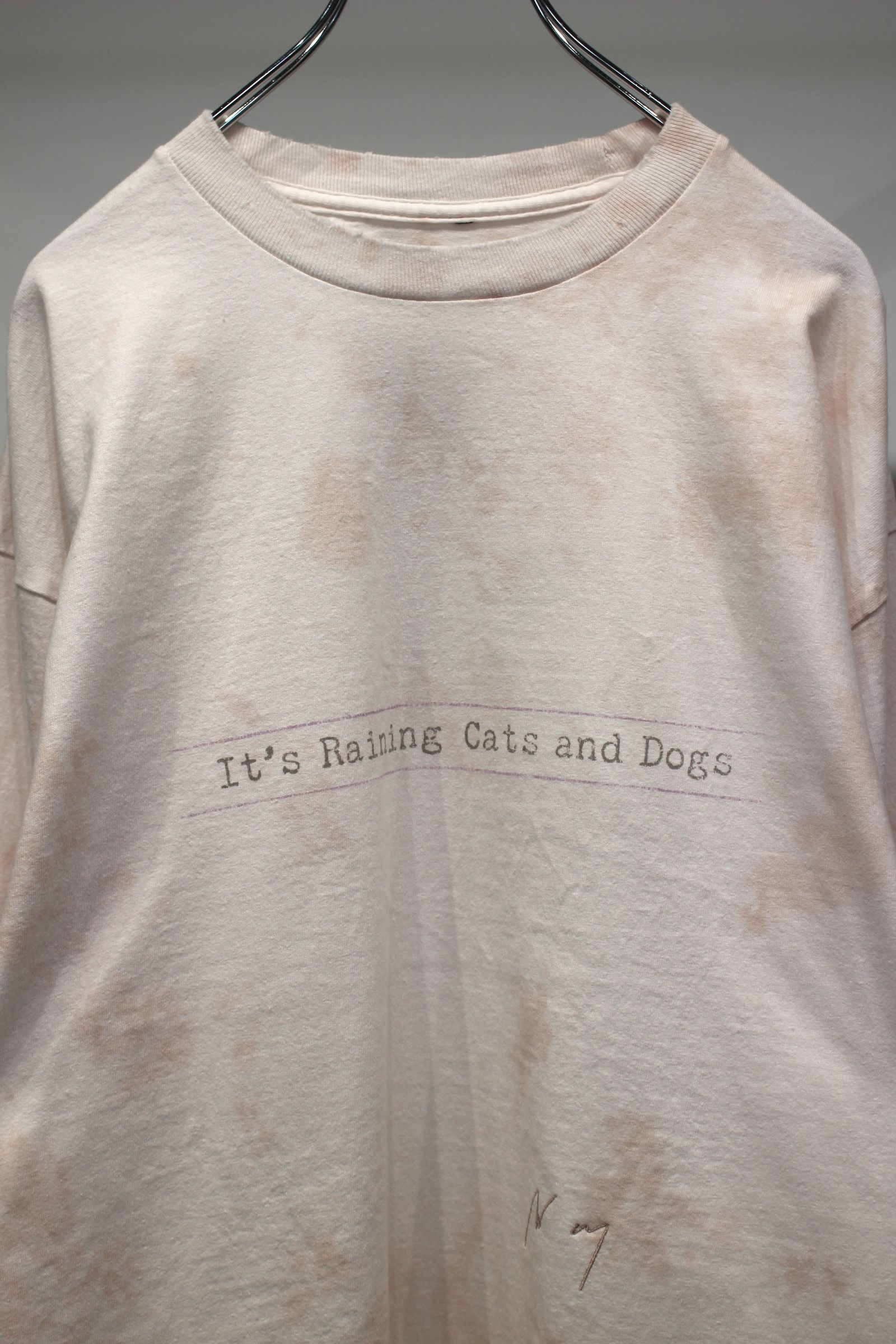 UNEVENNESS CATS AND DOGS LS | PINK | カットソー