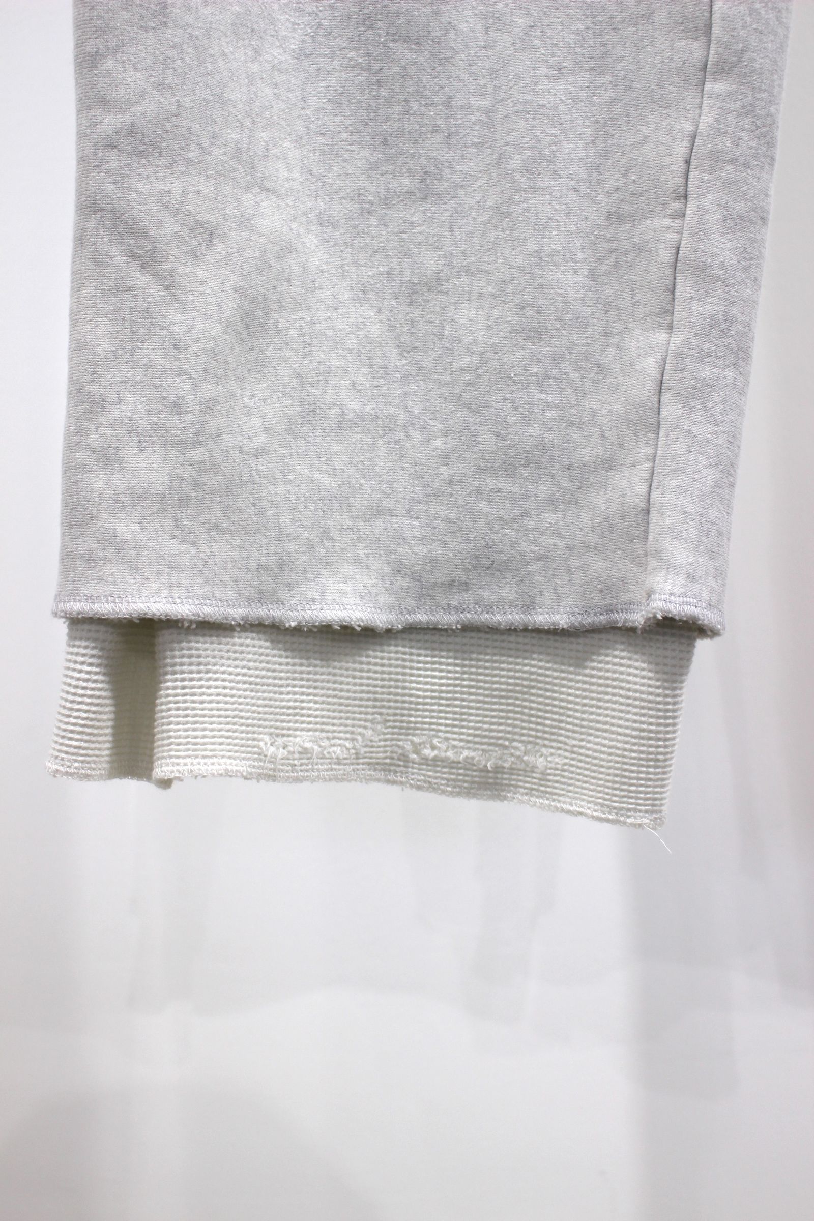 CRASH SWEAT LAYERED PANTS/WHITE