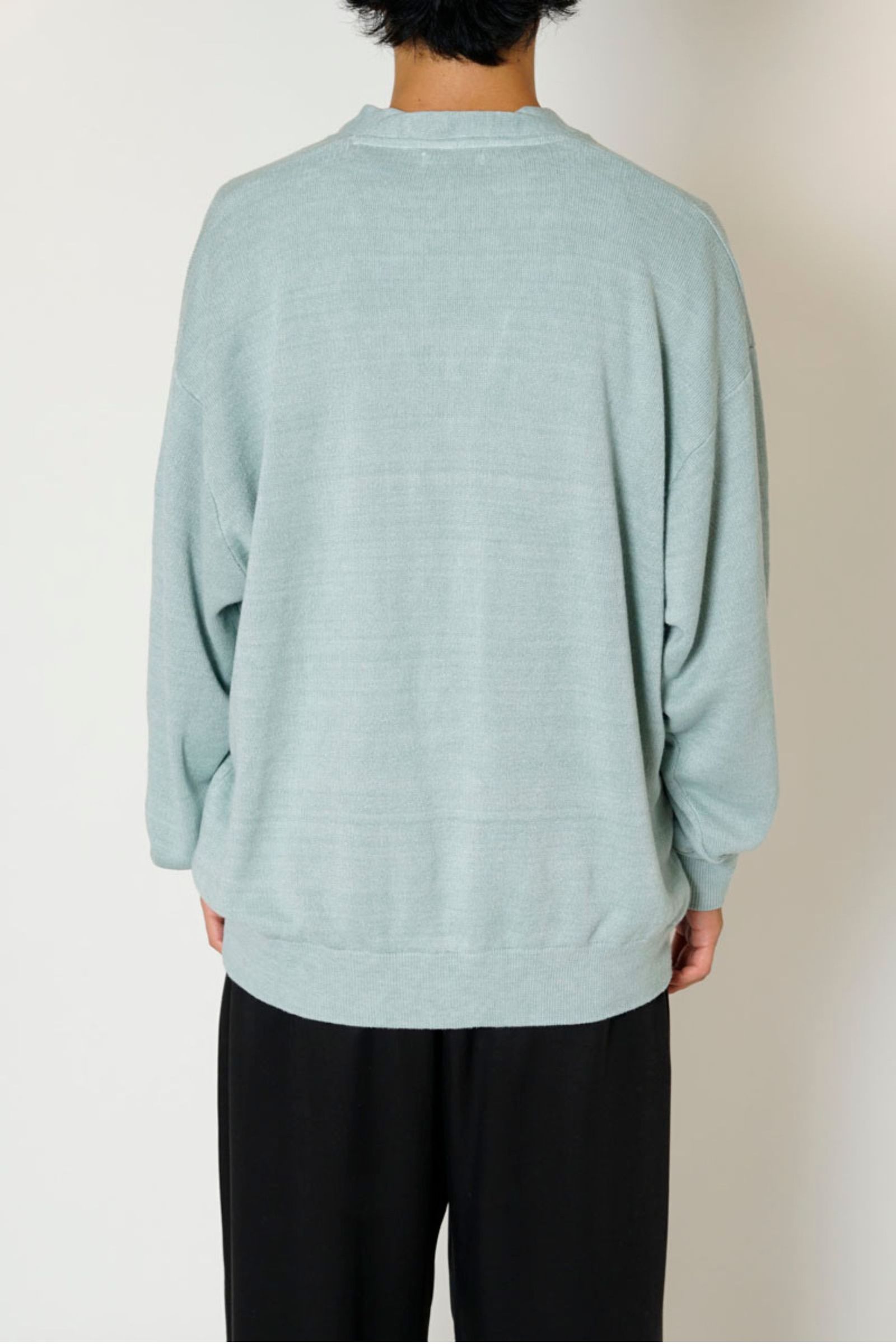 HEMP KINT CARDIGAN/SAGE