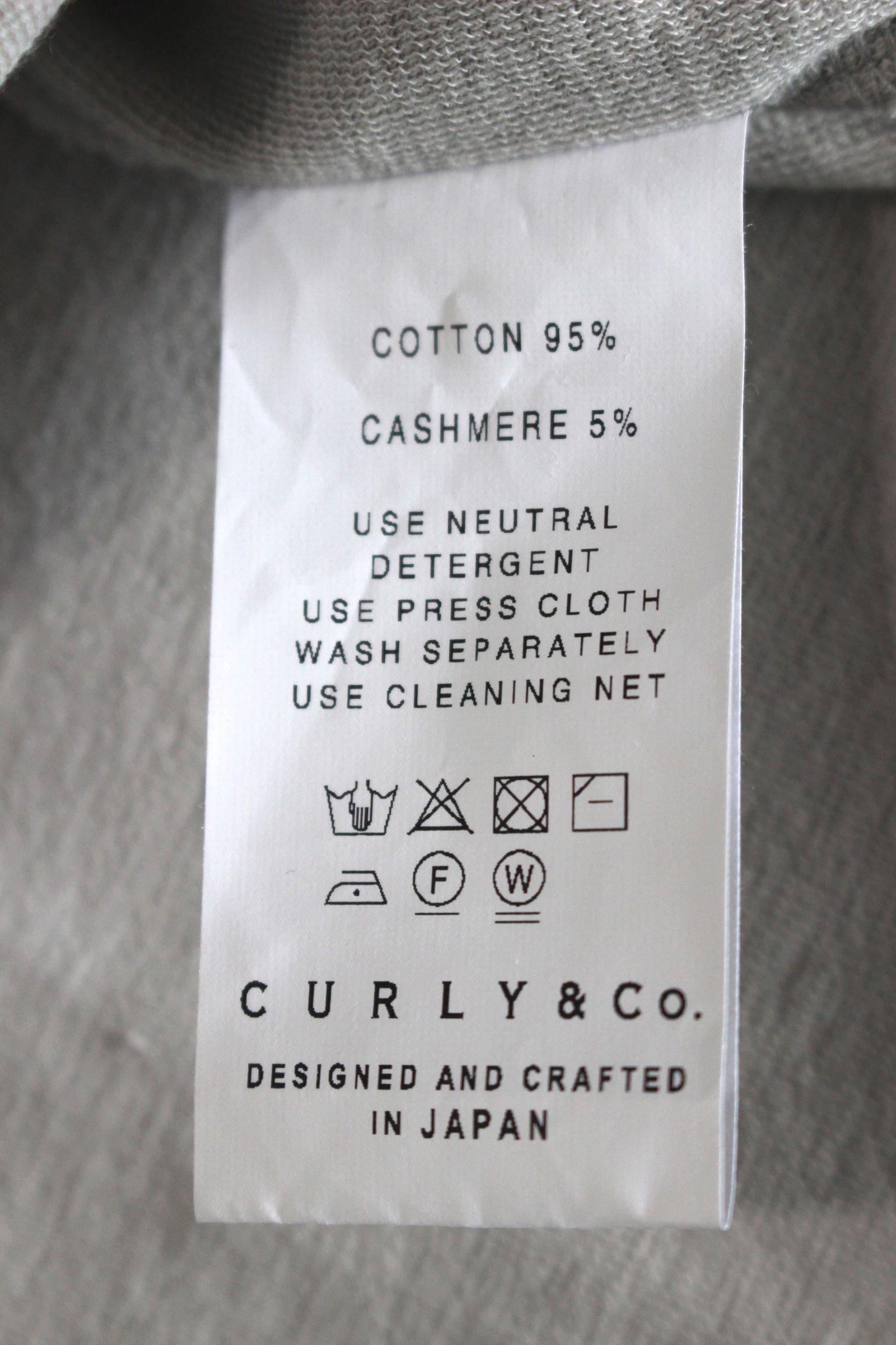 CRUNCH CASHMERE L/S TTL TEE/タートルネックカットソー