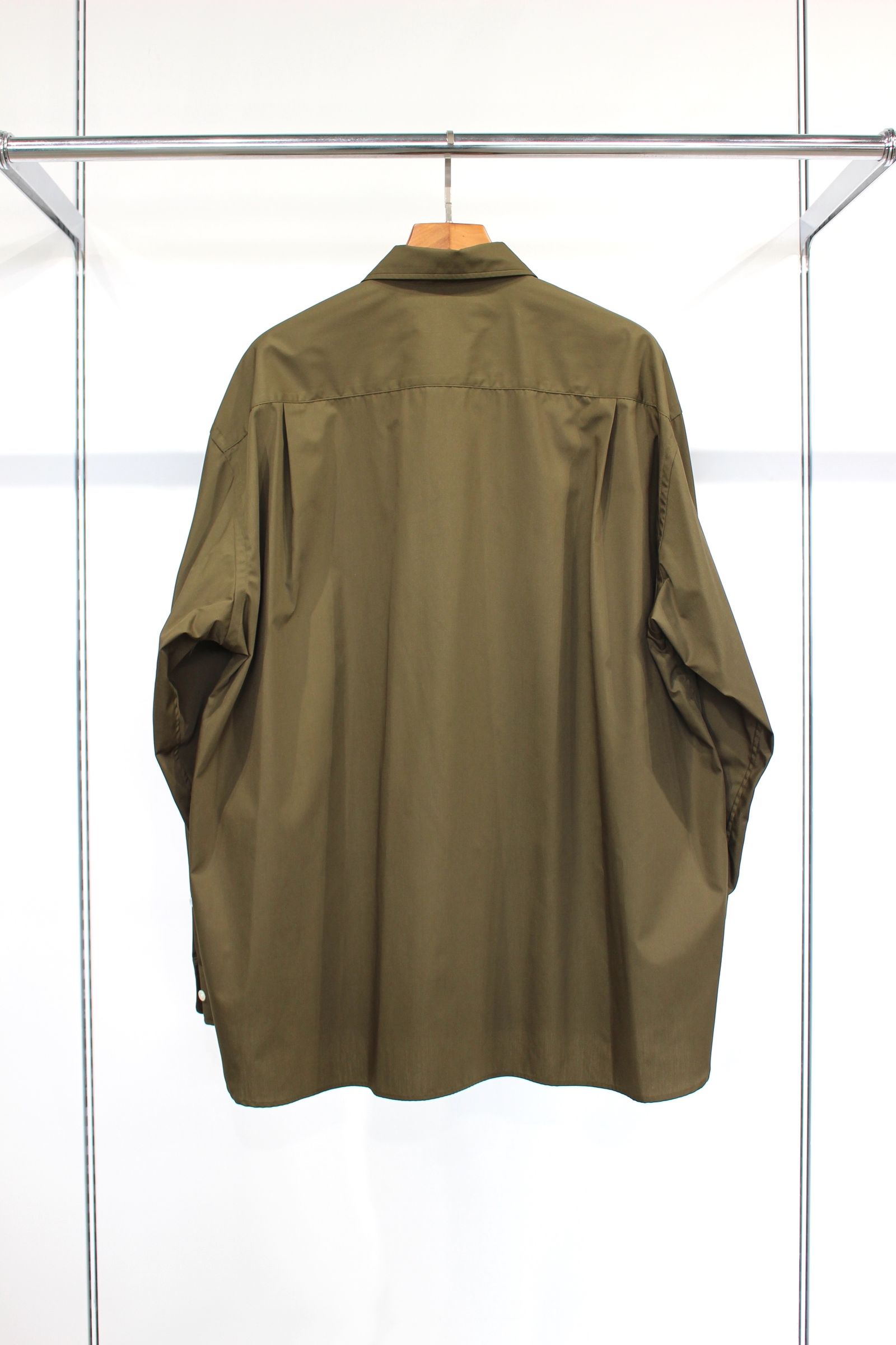 STEP POCKET FLYFRONT SHIRT/KHAKI