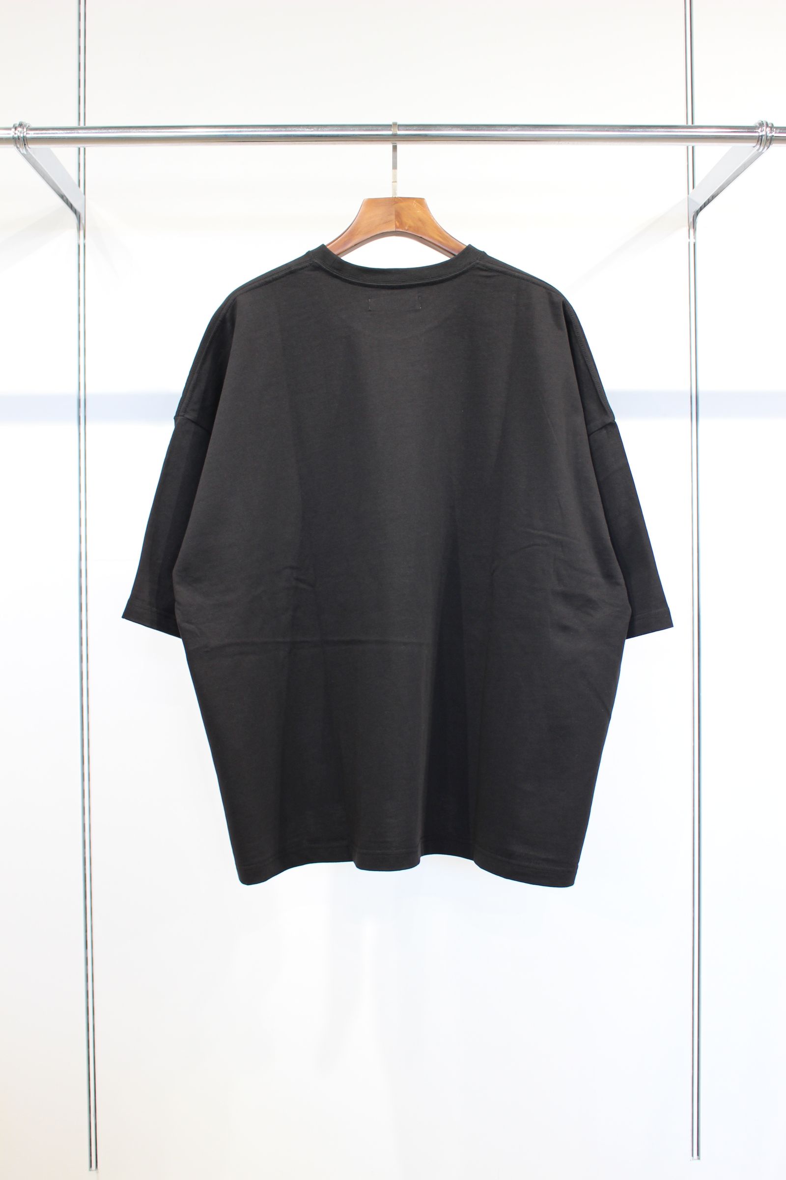 JIEDA EMBROIDERY OVERSIZED TEE/オーバーサイズTシャツ/ブラック