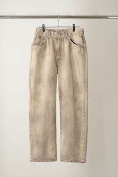 [ラスト1点] #02 TAPERED 5P DENIM PANTS | BROWN | デニムパンツ