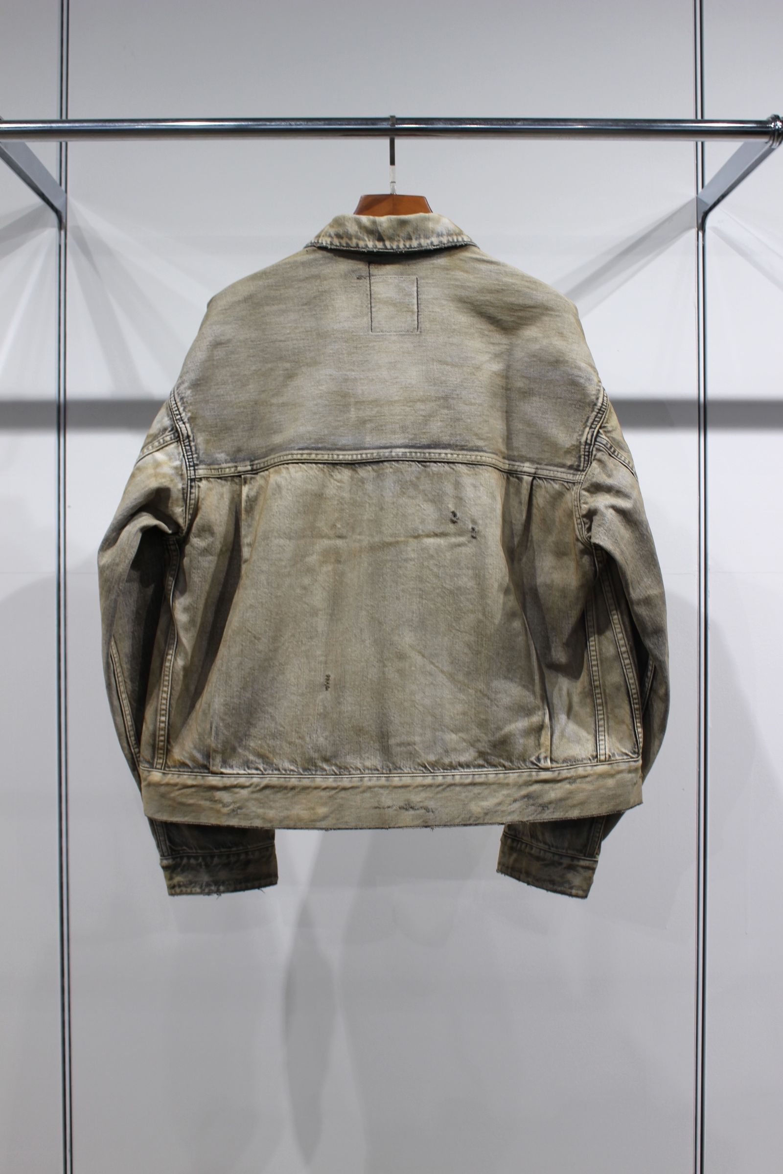CRASH DENIM JACKET type-2/BLACK