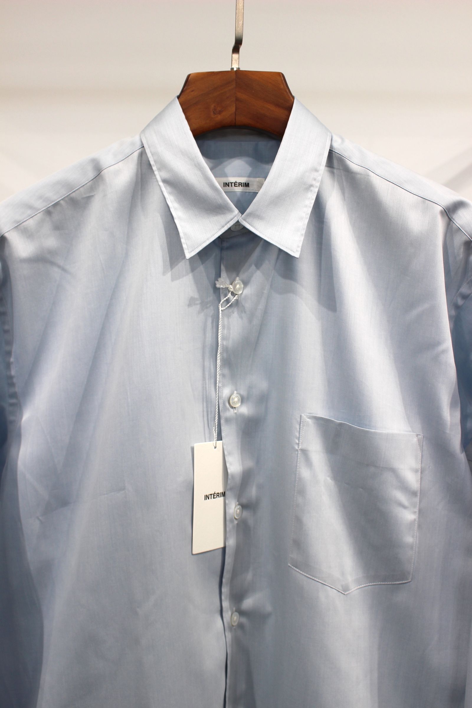 200/2 SUPIMA TWILL REGULAR COLLAR SHIRT/L.BLUE