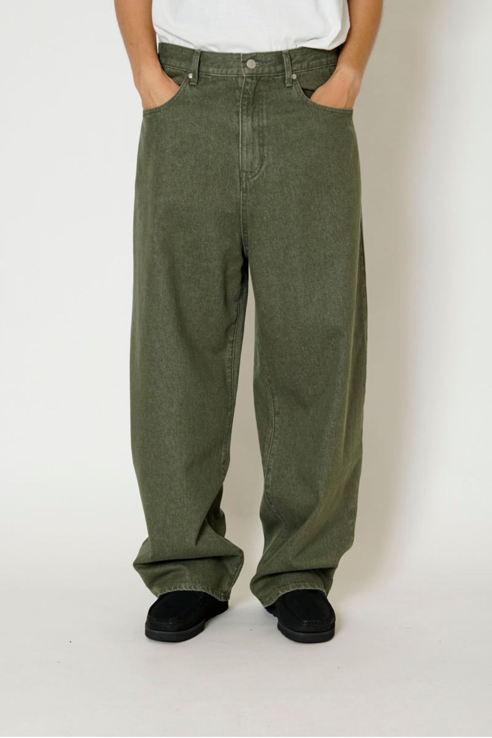 UNIVERSAL PRODUCTS - 5POCKET BUGGIE DENIM PANTS/OLIVE | NapsNote