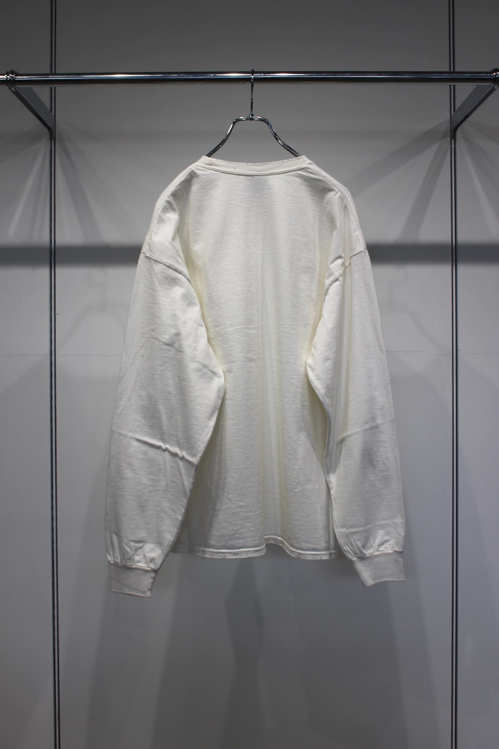 EMBROIDERY DYED LS | WHITE | カットソー