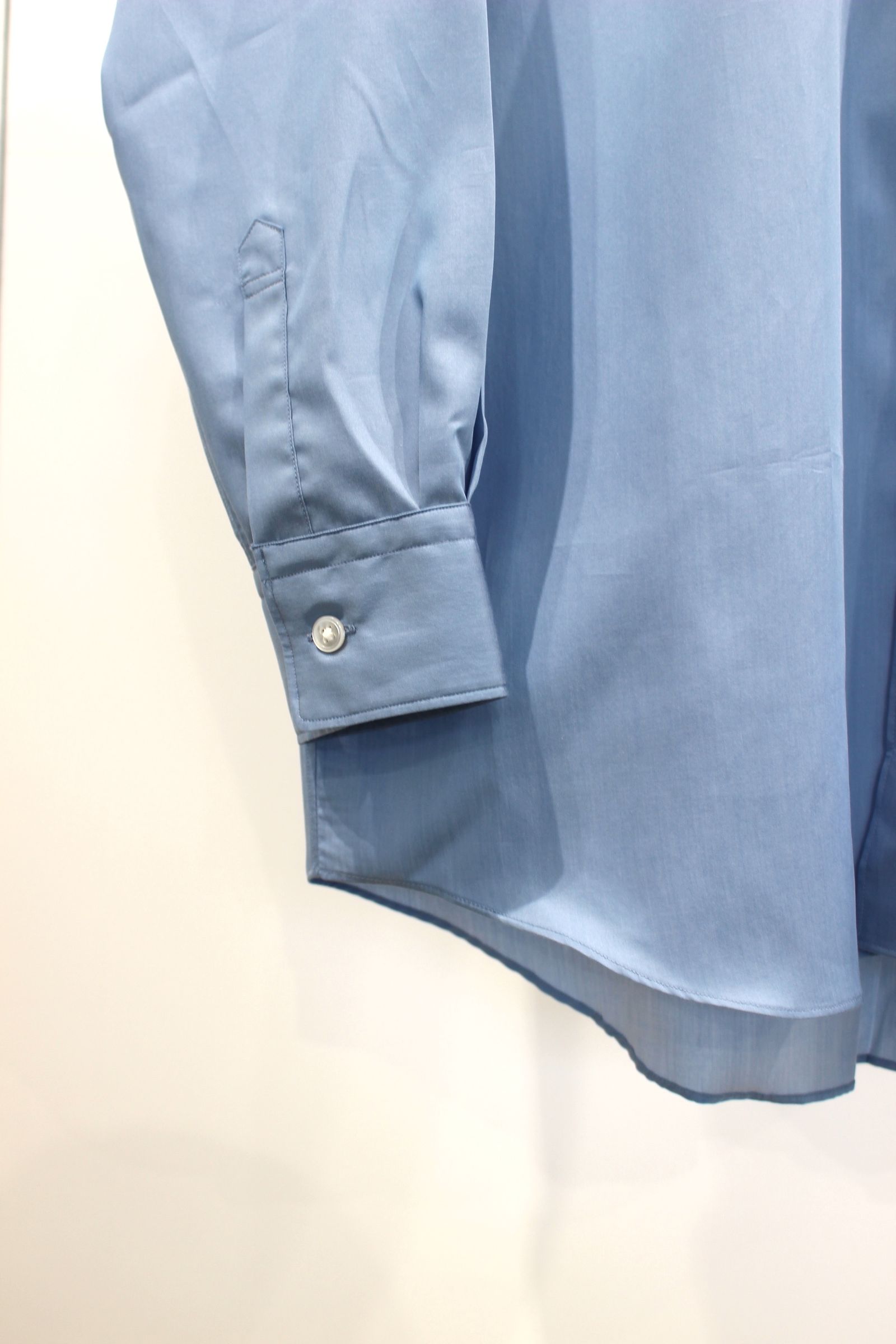 200/2 SUPIMA TWILL REGULAR COLLAR SHIRT/BLUE