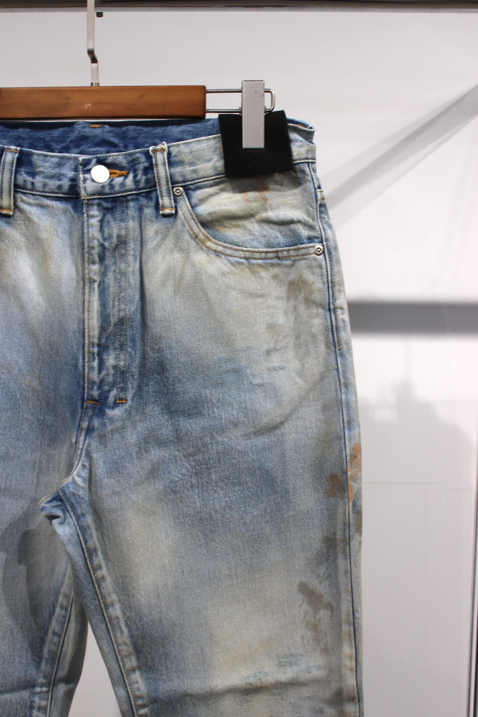 AGING SELVEDGE SHOE CUT 5P DENIM PANTS/INDIGO