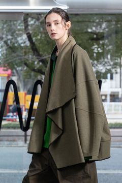 WOOLLET Drape Jacket/OLIVE/ジャケット