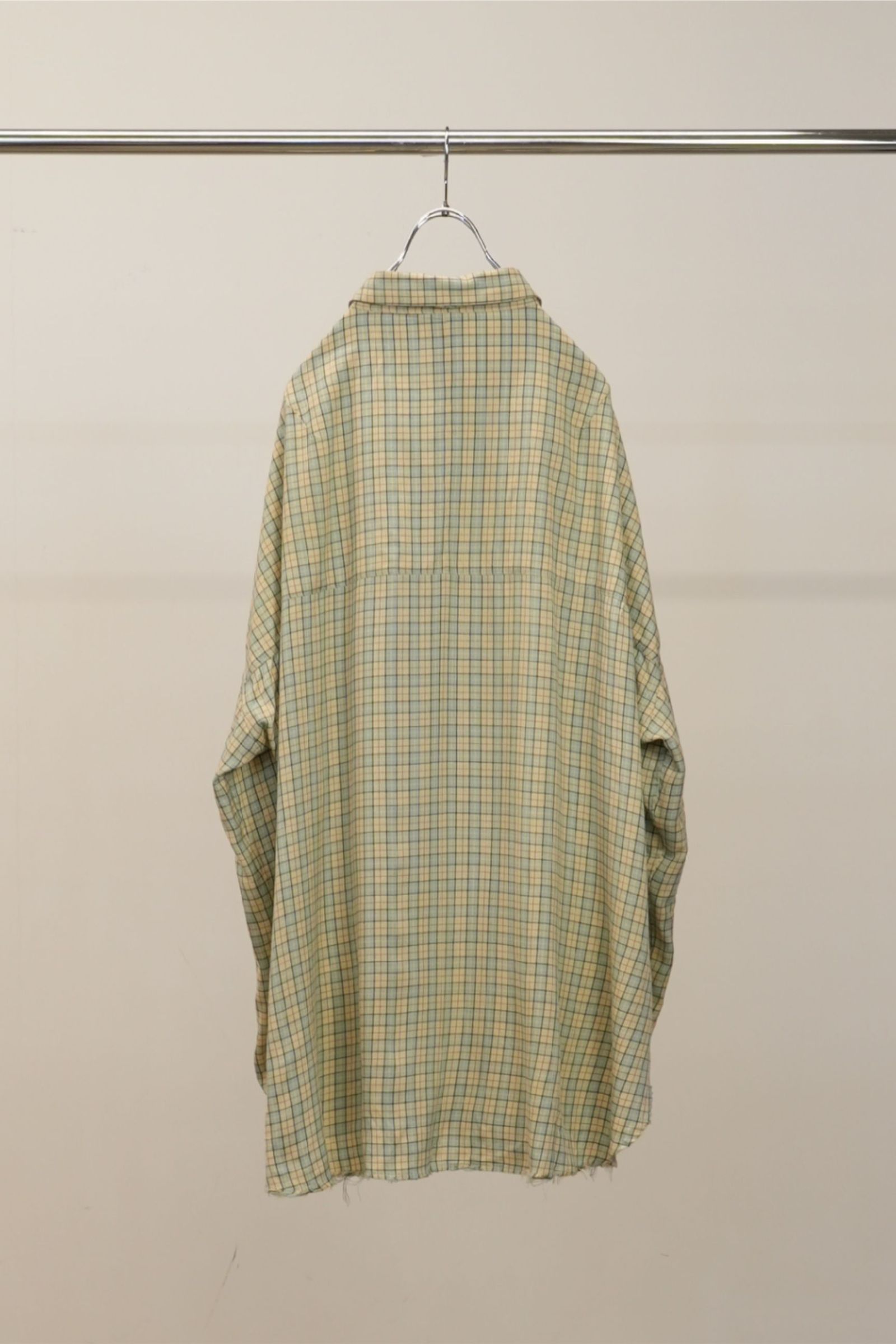 [ラスト1点] BOW-TIE CHECK SHIRT | CREAM | シャツ