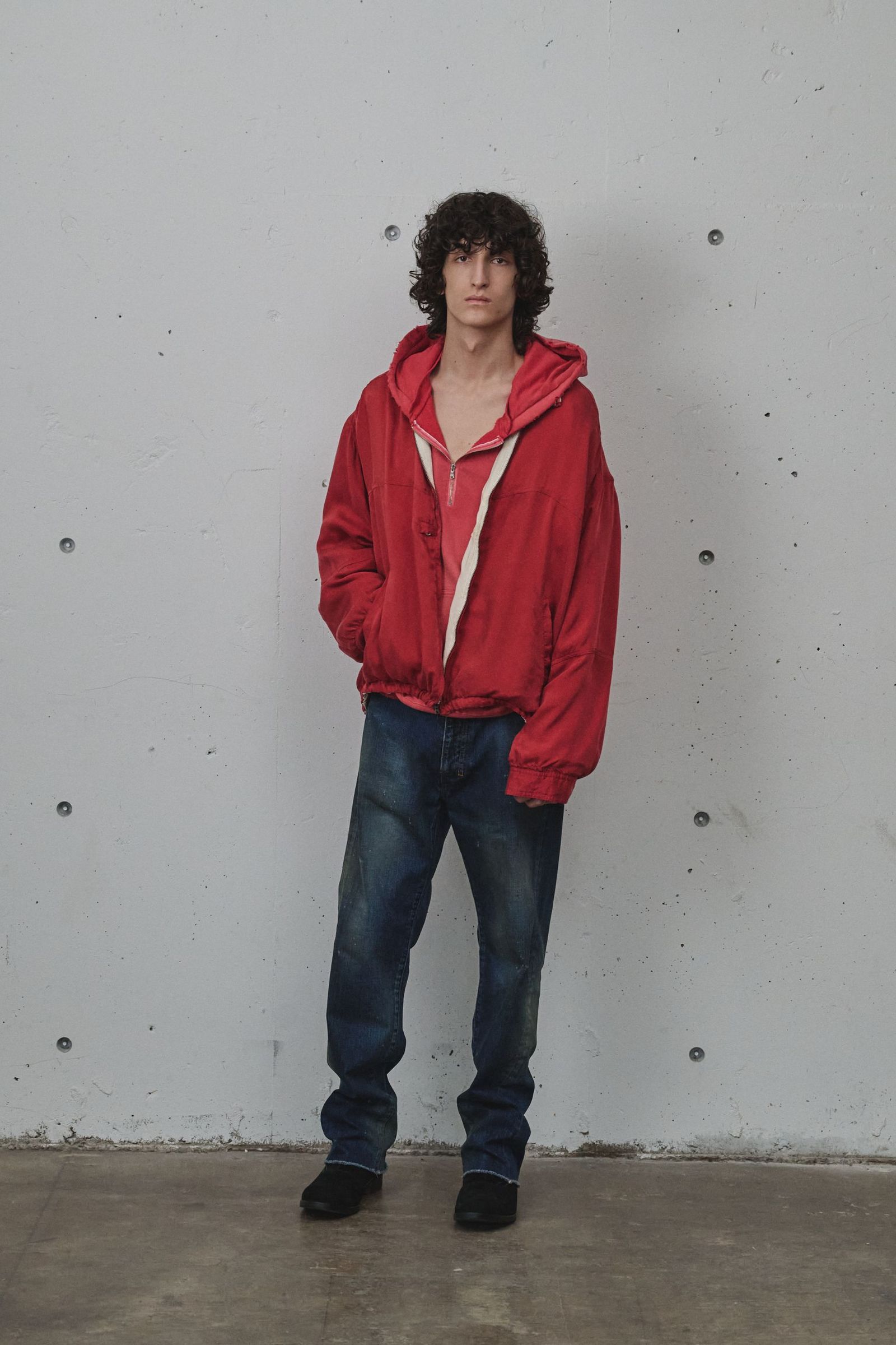 [ラスト1点] CUPRO REVERSIBLE JACKET | RED | リバーシブルジャケット