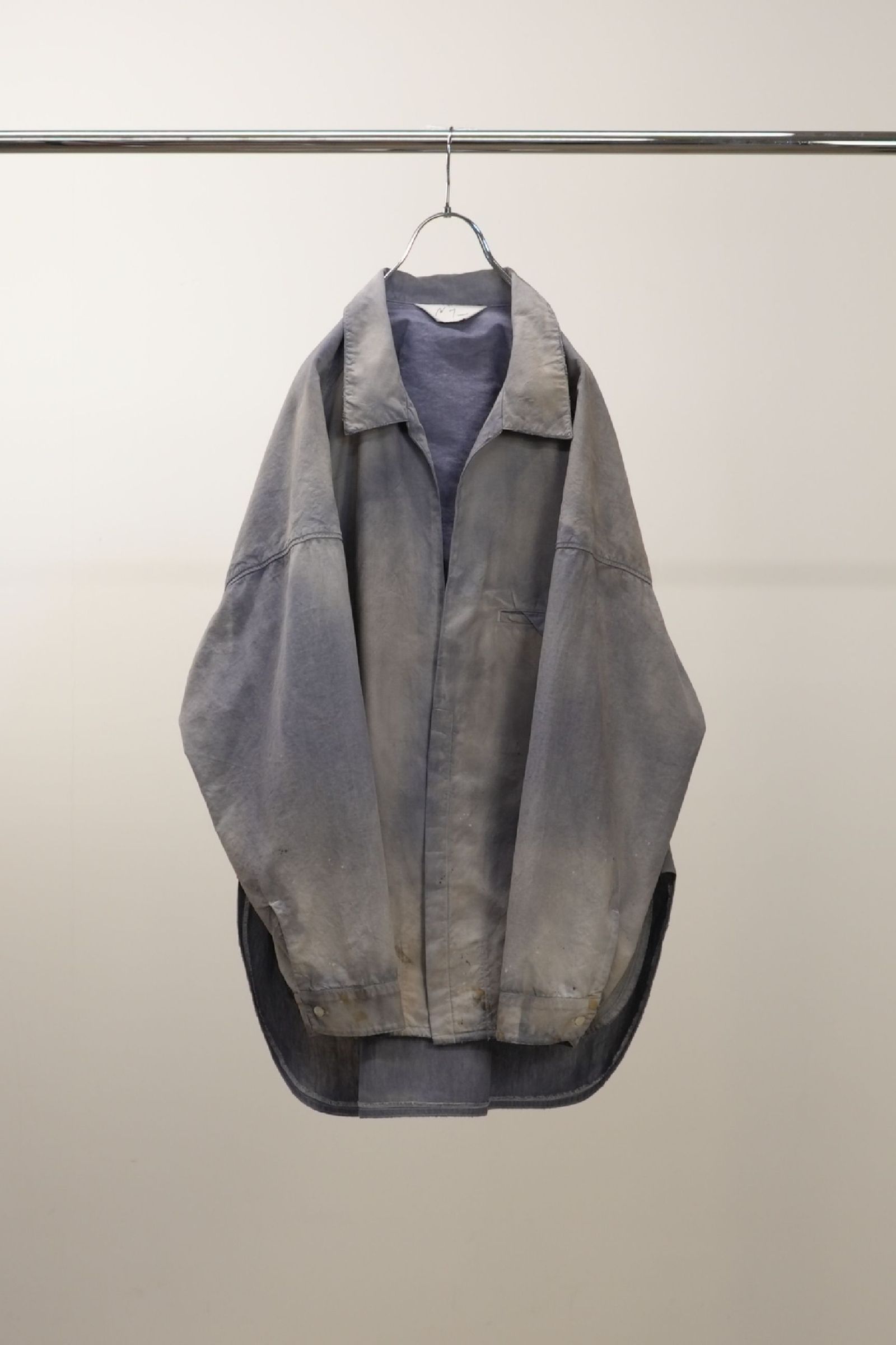AGING CHAMBRAY LONG SHIRT | DUSKY PURPLE | シャンブレーシャツ