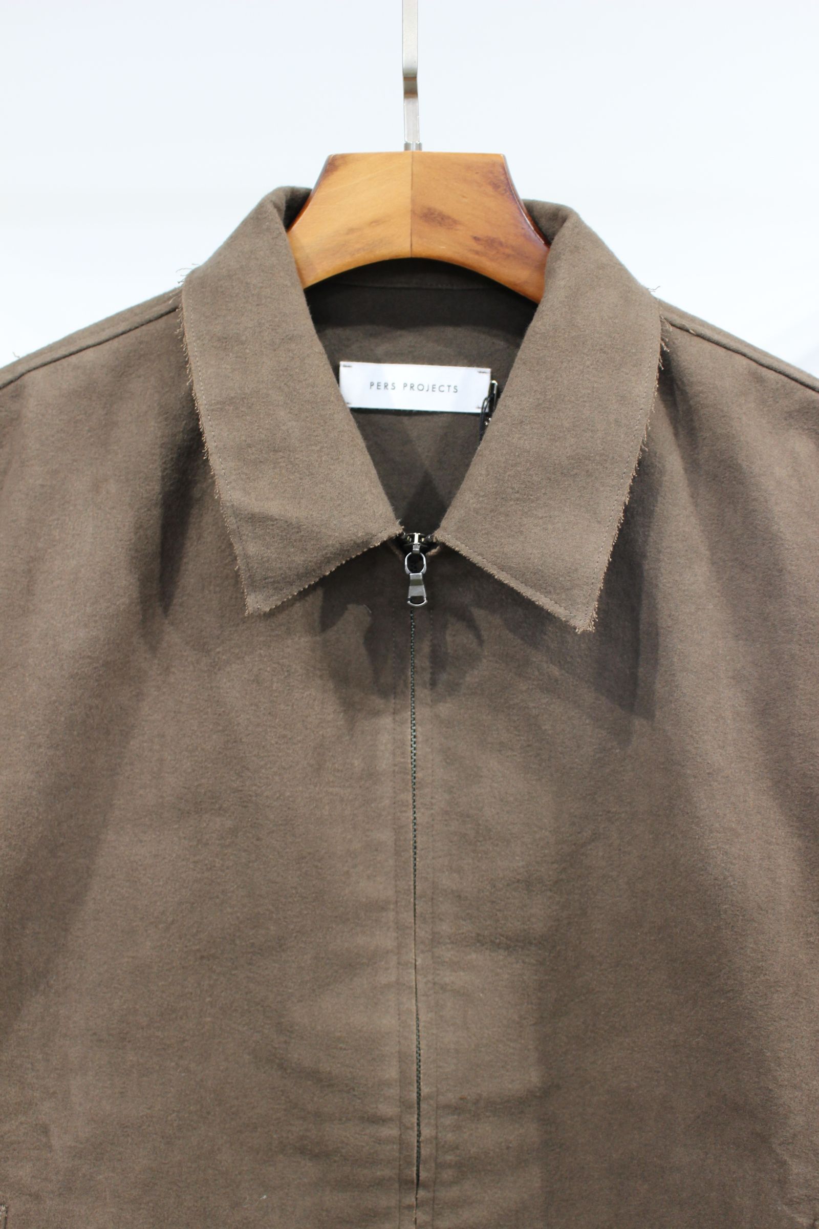 JENS SHORT BLOUSON | KHAKI | コットンスウェードジャケット