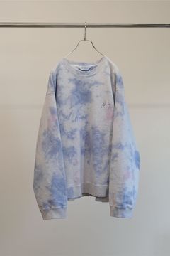 MARBLING SWEAT SHIRT | NAVY | スウェット