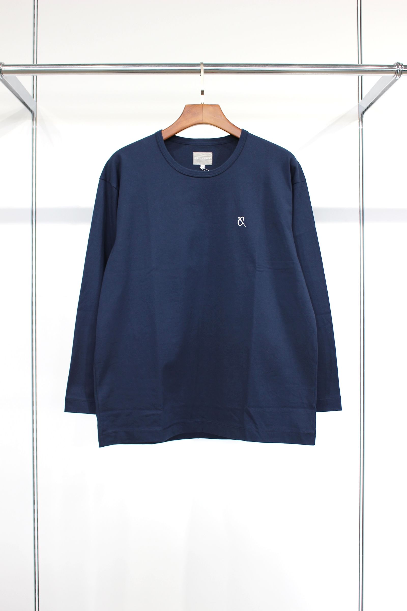 EMBROIDERY L/S TEE/NAVY