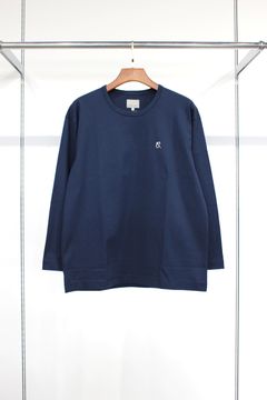 EMBROIDERY L/S TEE/NAVY