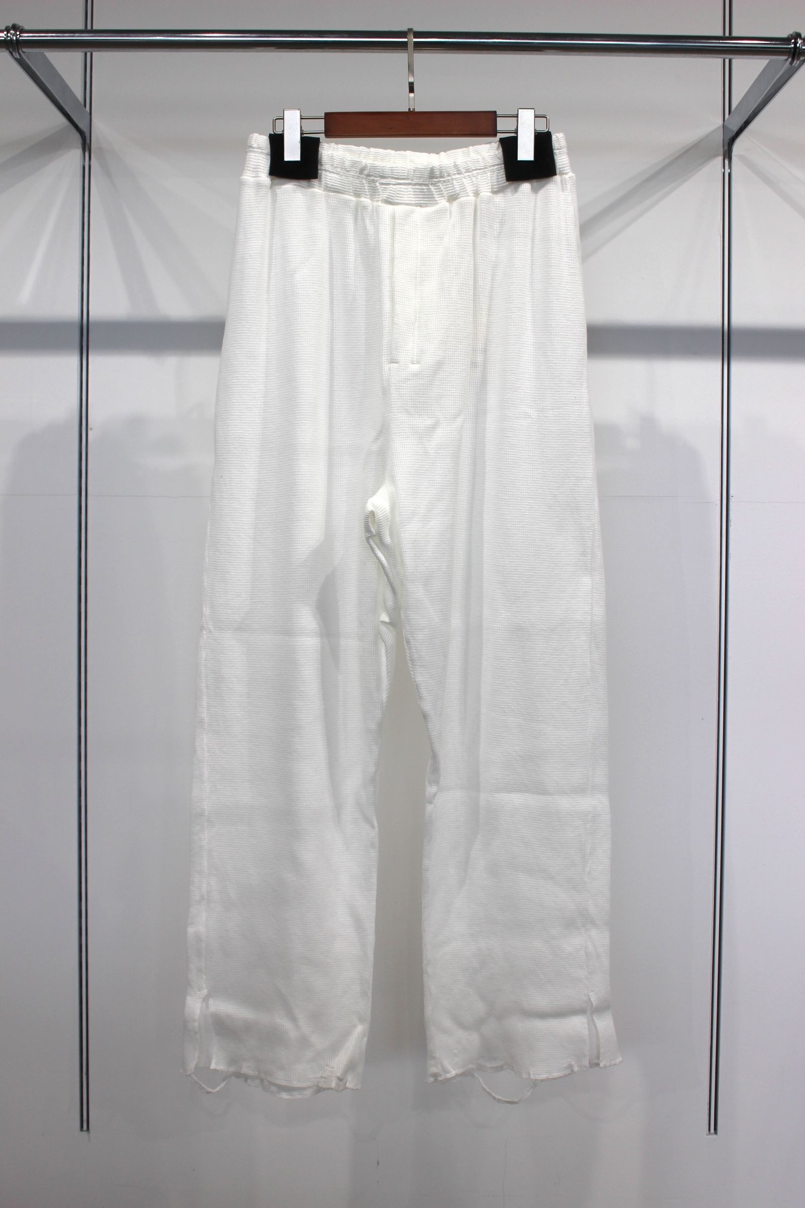 DAMAGE WAFFLE EASY PANTS | WHITE | ワッフルパンツ