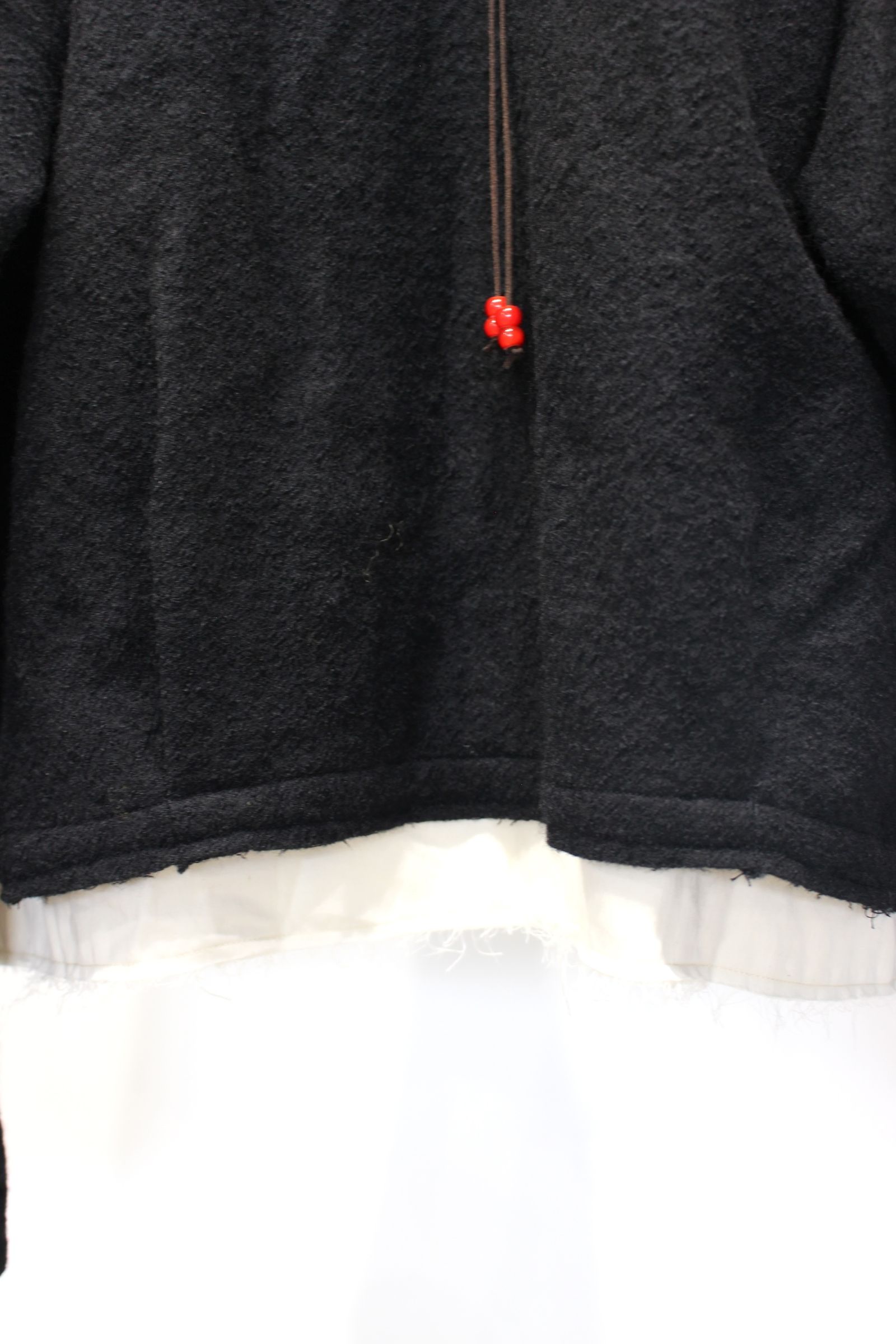 [ラスト1点] SHRINK WOOL LAYERING JACKET | BLACK | レイヤリングジャケット
