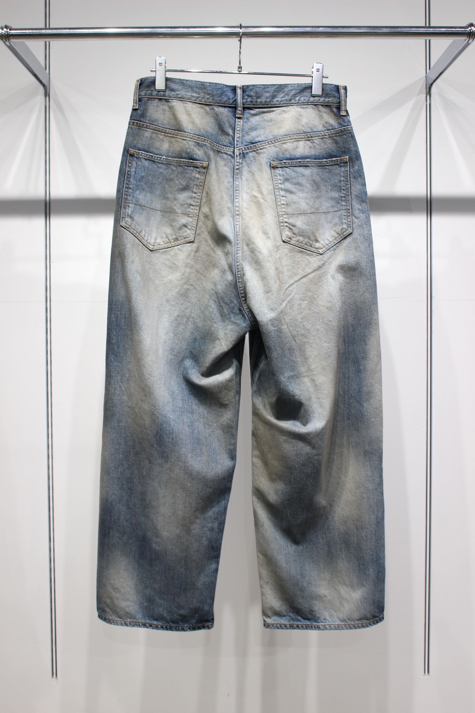 DAMAGE WIDE 5P DENIM PANTS | INDIGO | ダメージデニム