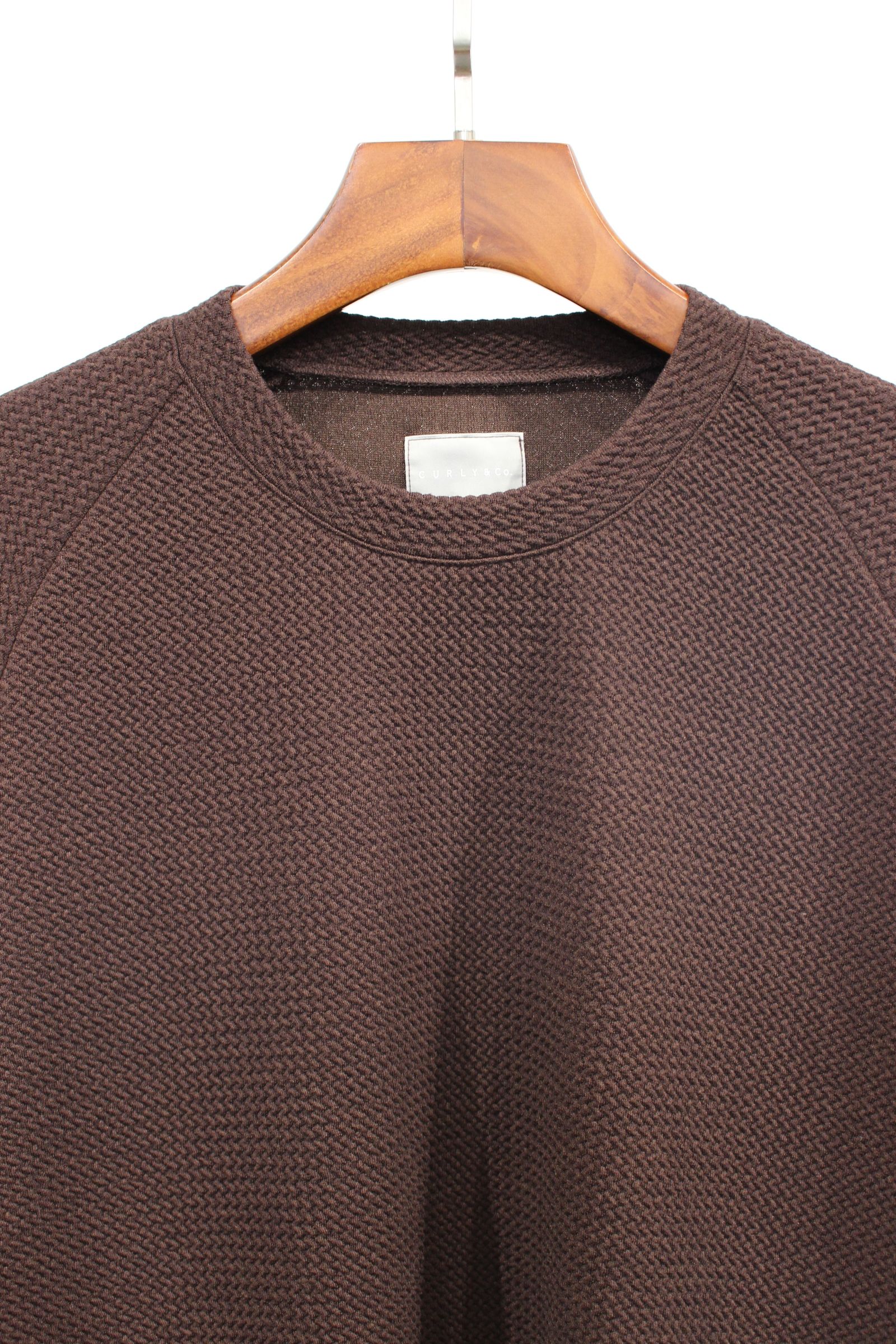 SOFT RIPPLE JERSEY L/S TEE | BROWN | カットソー