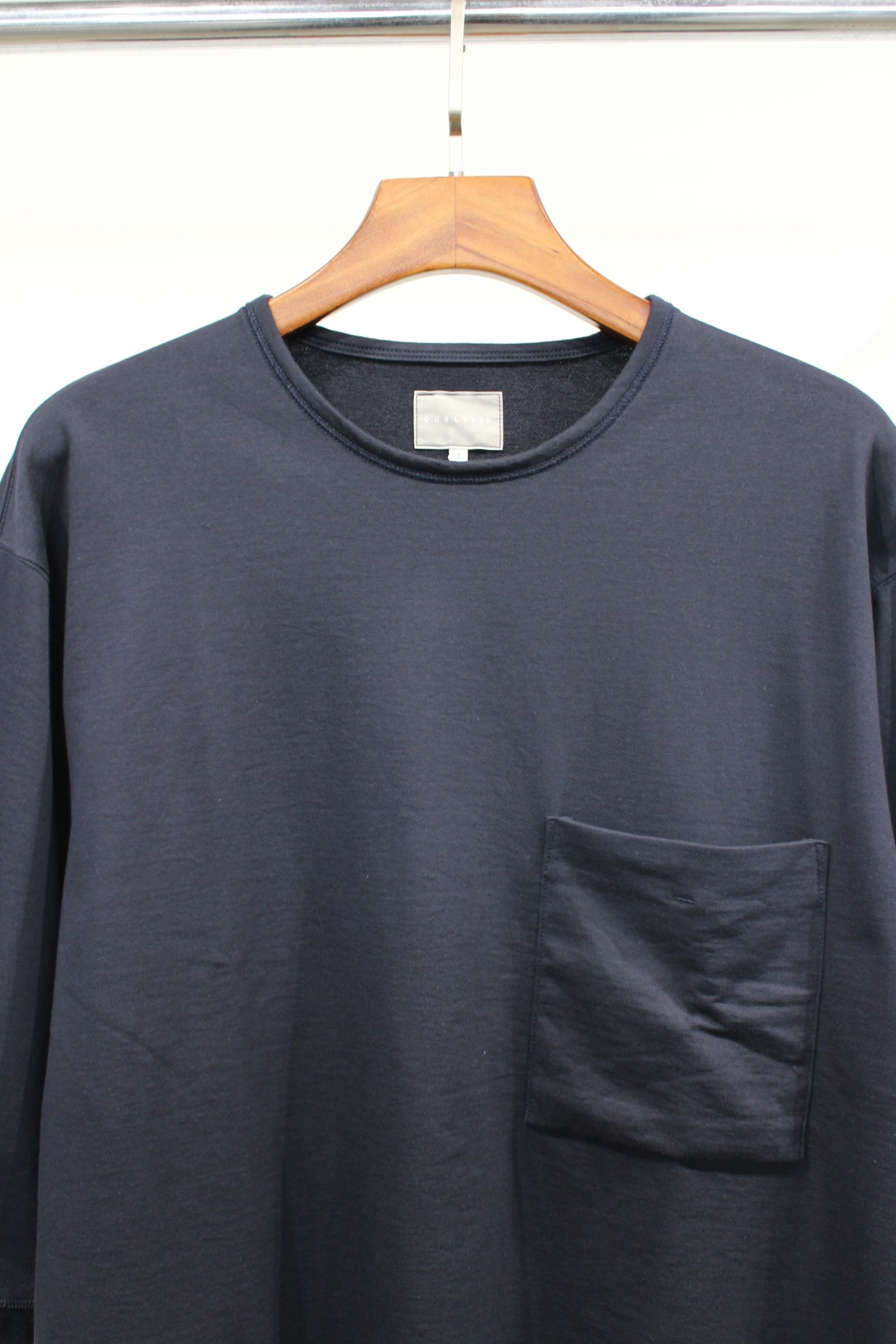 COMPACT FRENCH TERRY Q/S TEE | NAVY | カットソー